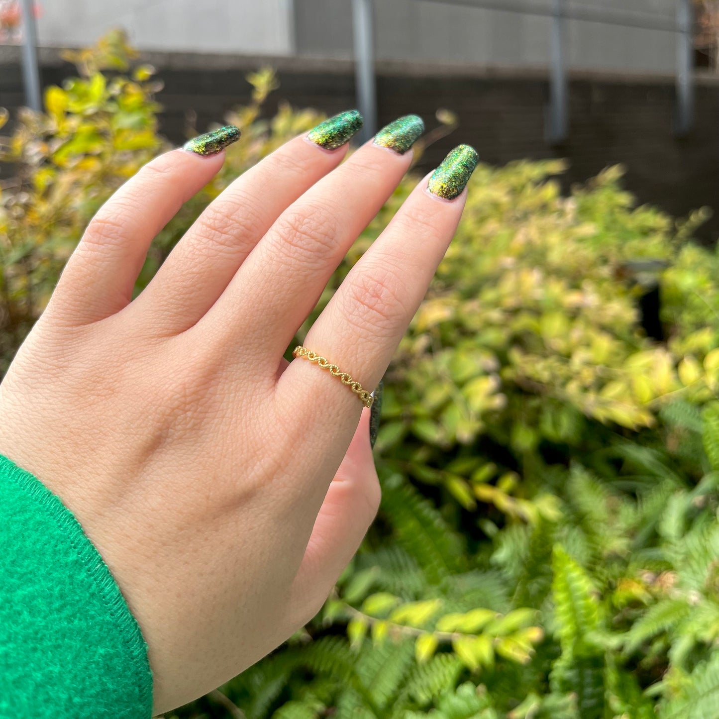 Brass plain ring 53