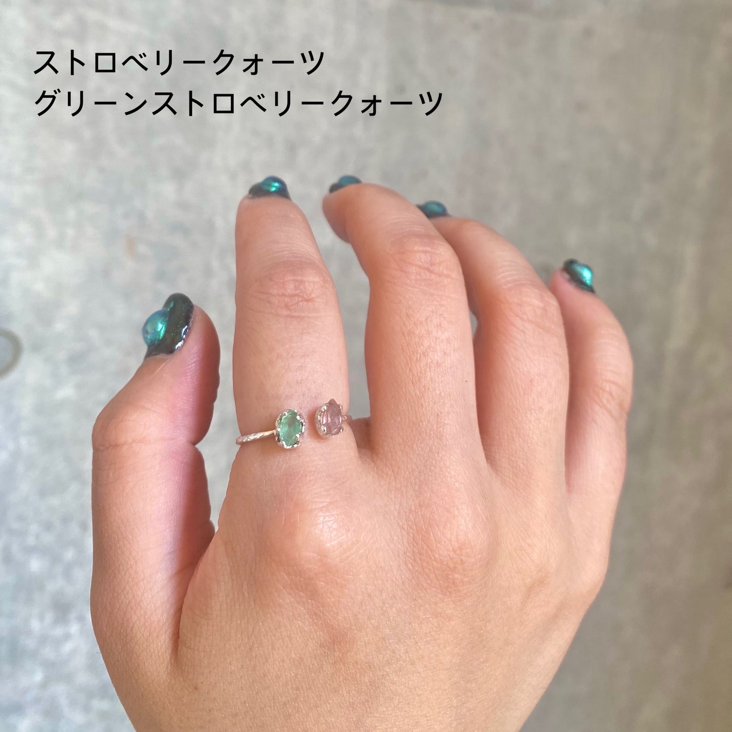 Silver925 2stone ring 7