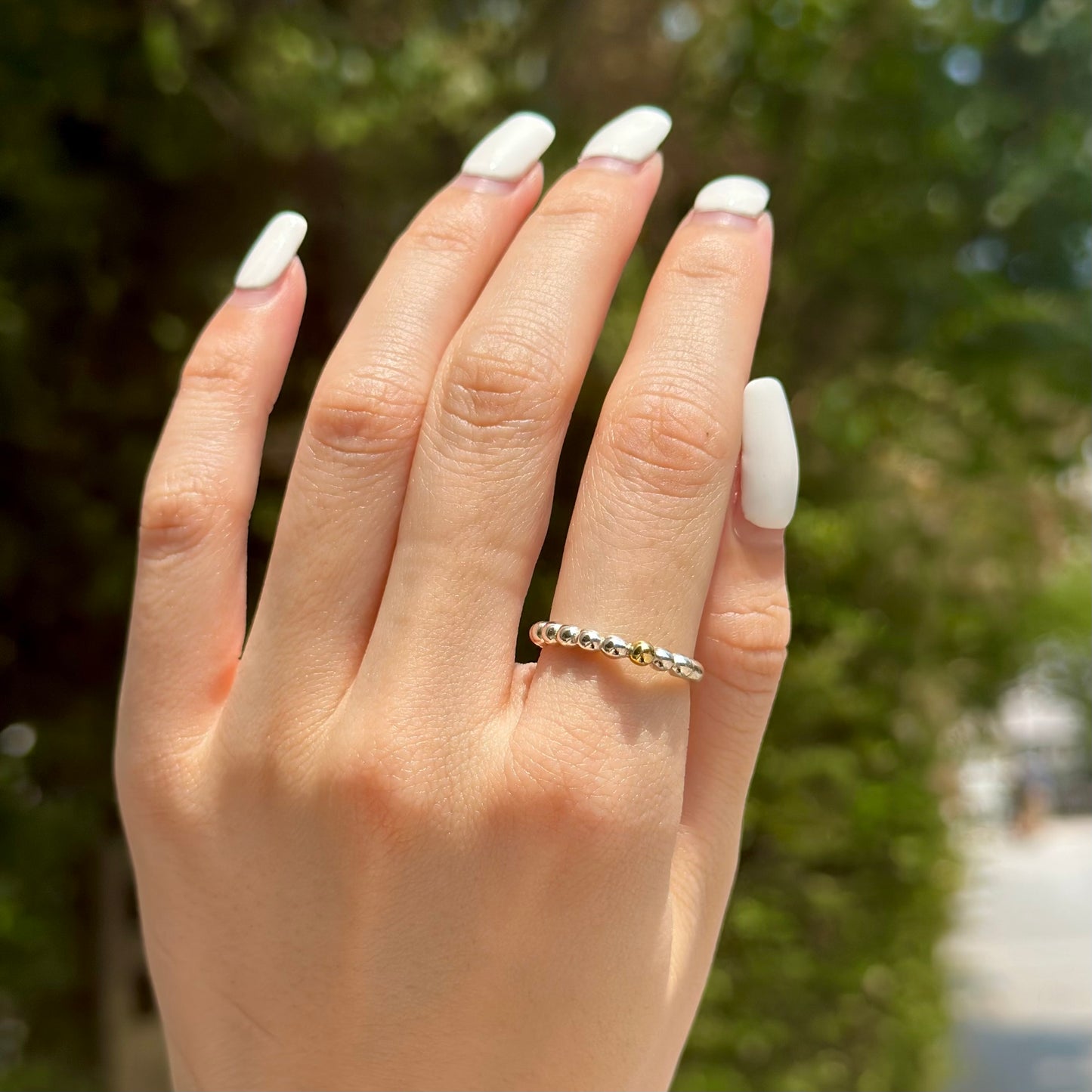 Silver925×Brass plain ring 4