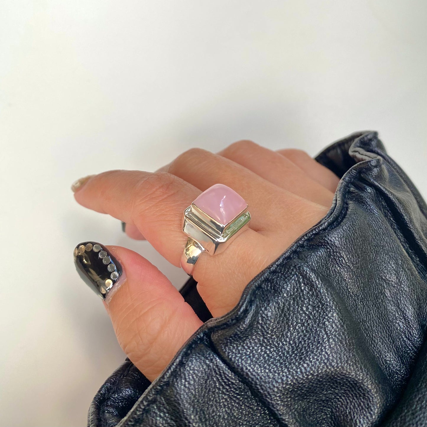 Silver925 square ring 9