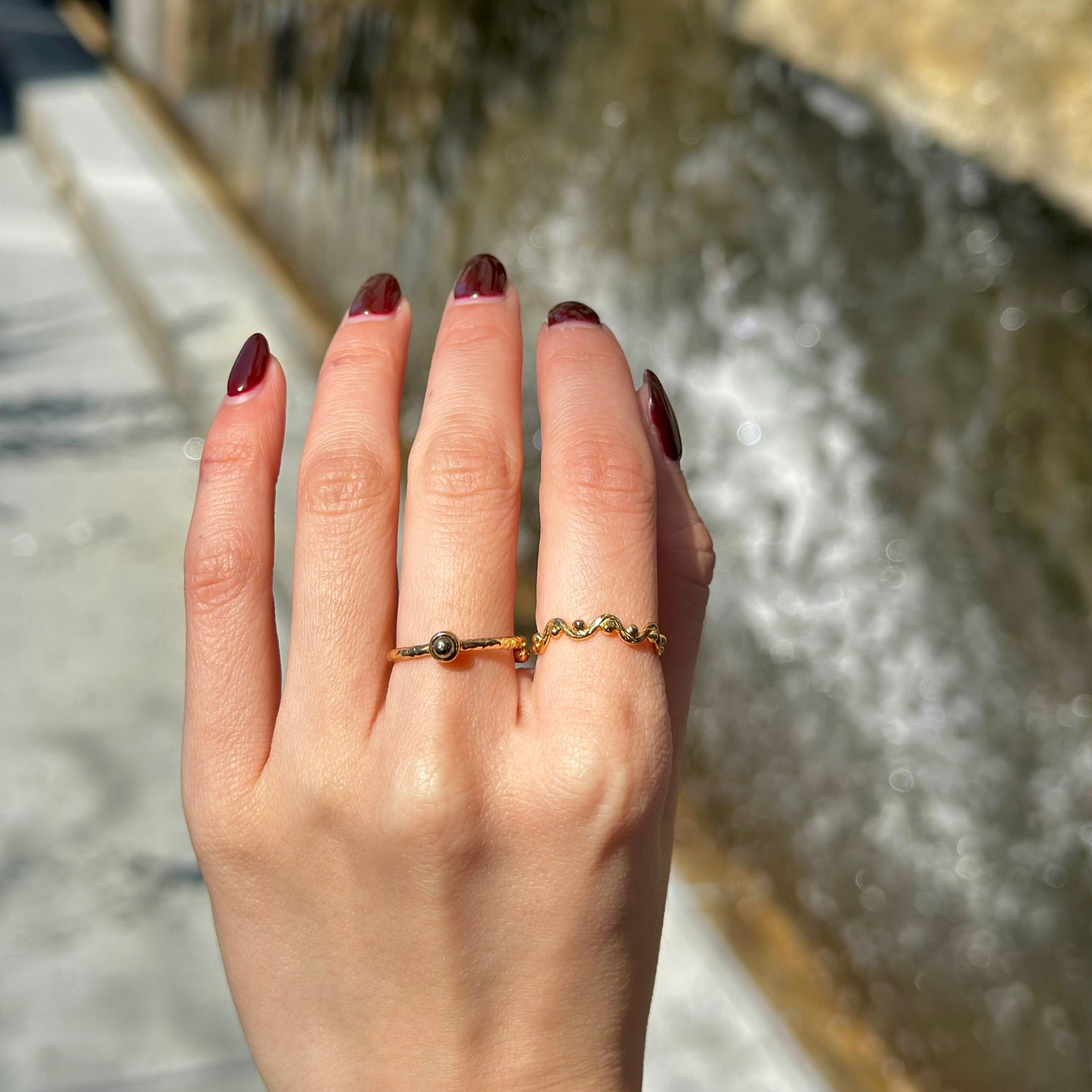 Brass petit ring 53