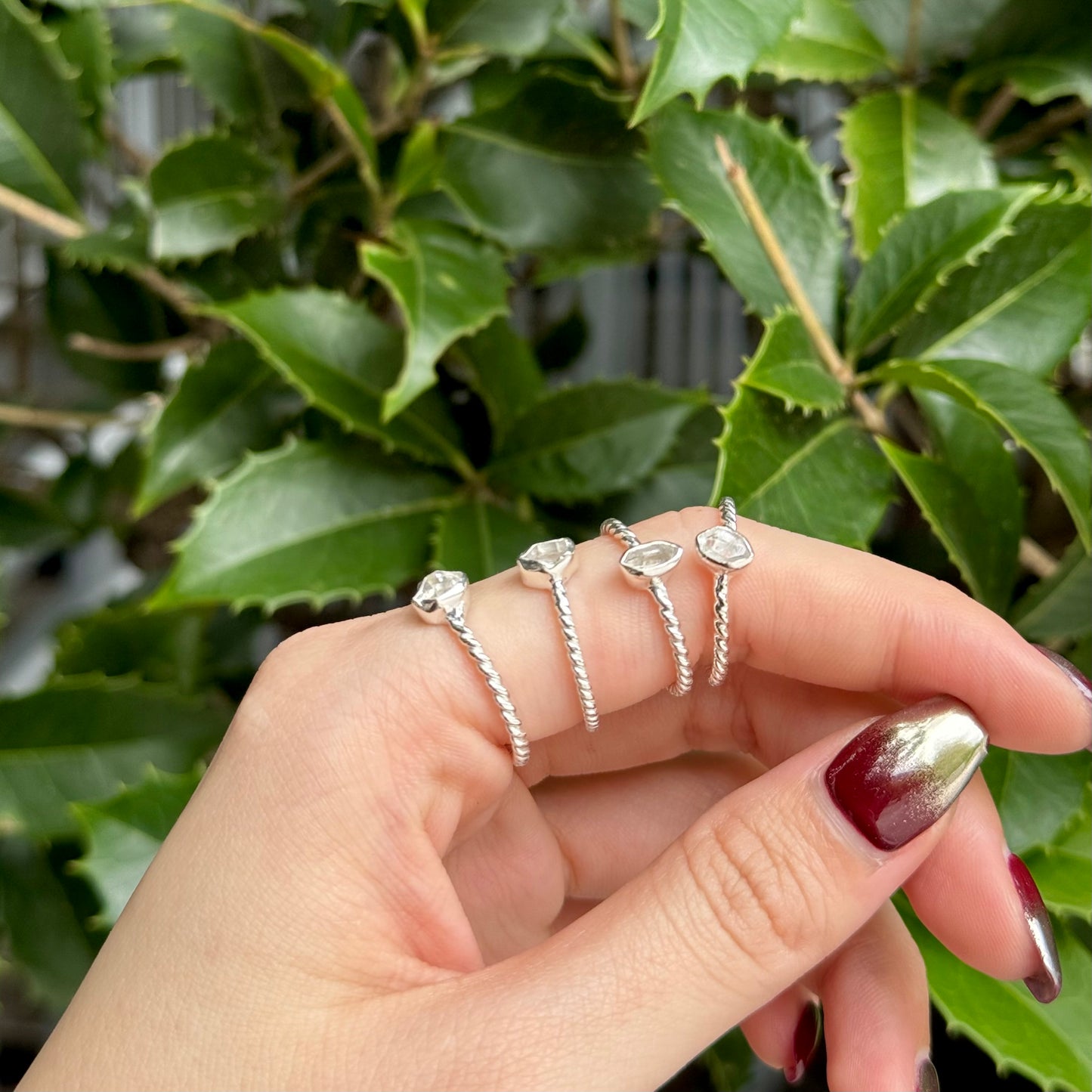 Herkimer diamond ring 1