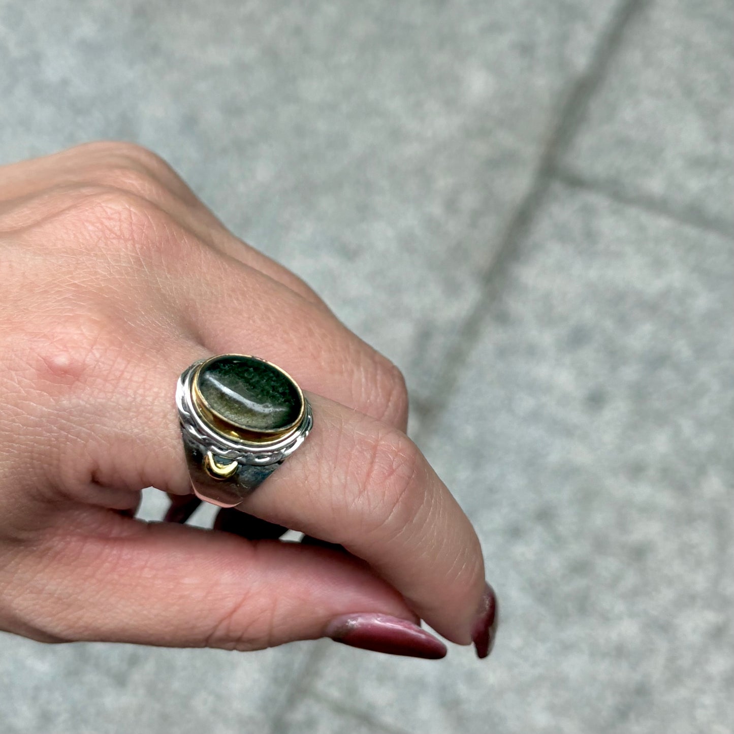 Connect ring〈 Black & Gold 〉