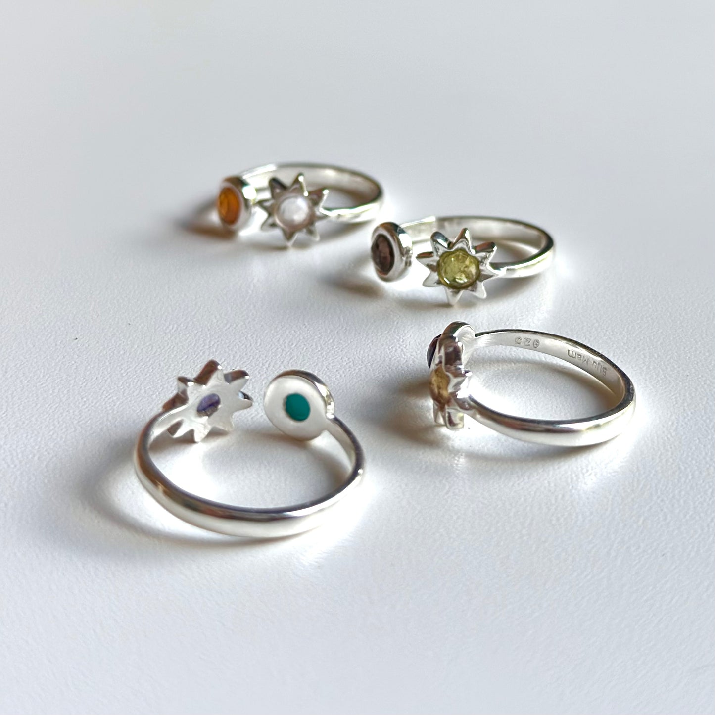 Silver925 2stone ring 5