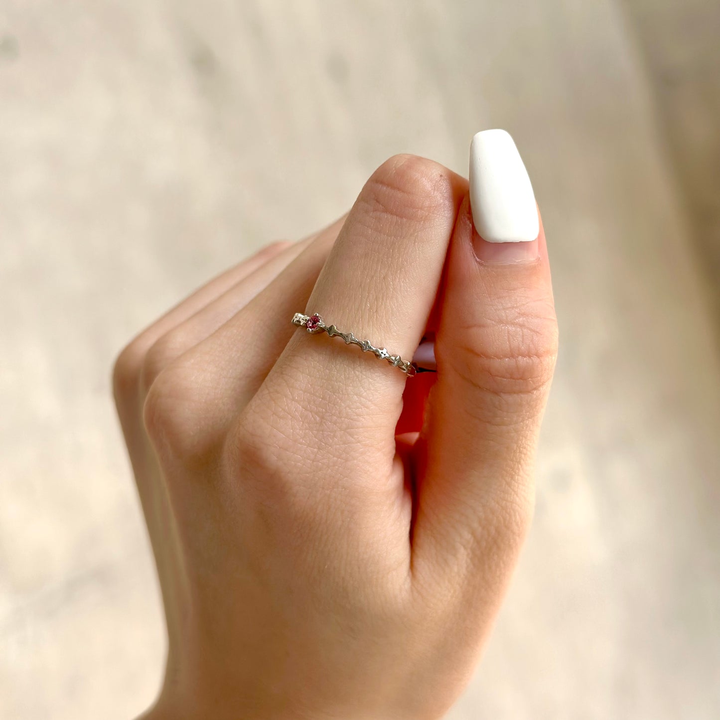 【poco】1stone petit ring