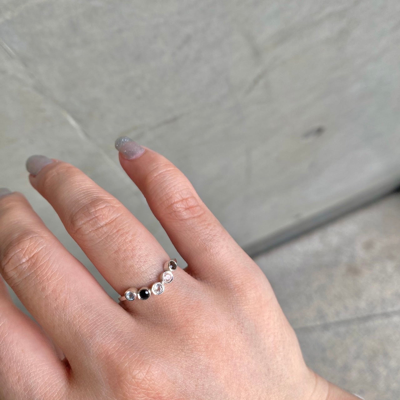 Silver925 5stone ring