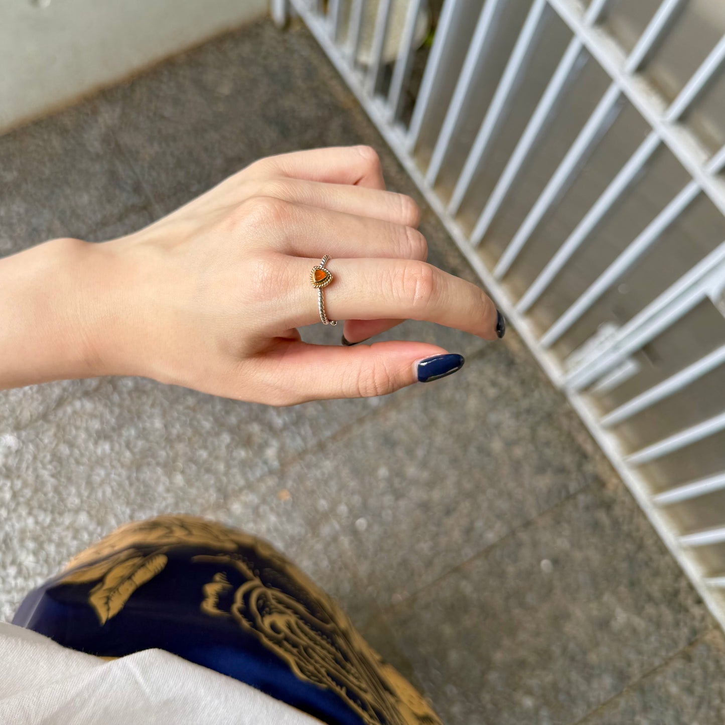 Silver925×Brass petit ring 1