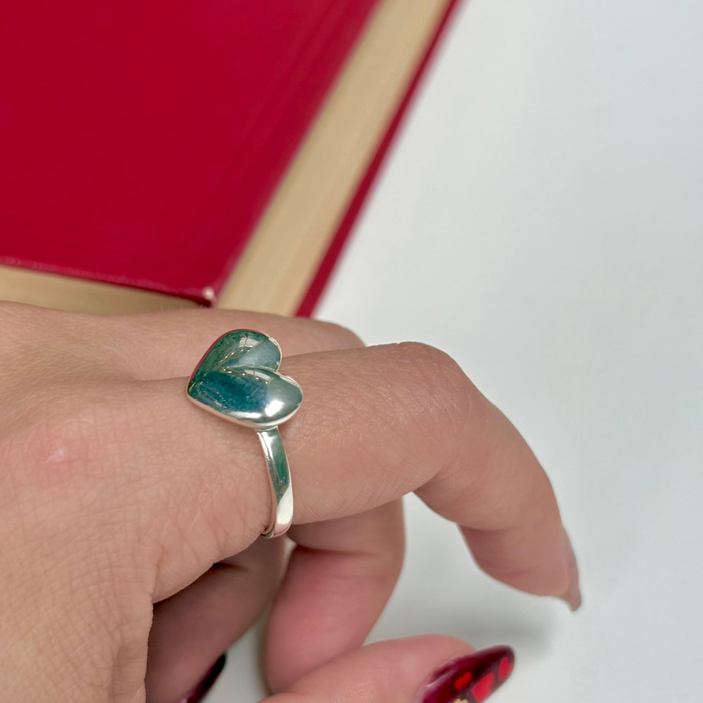 Heart plain ring 35