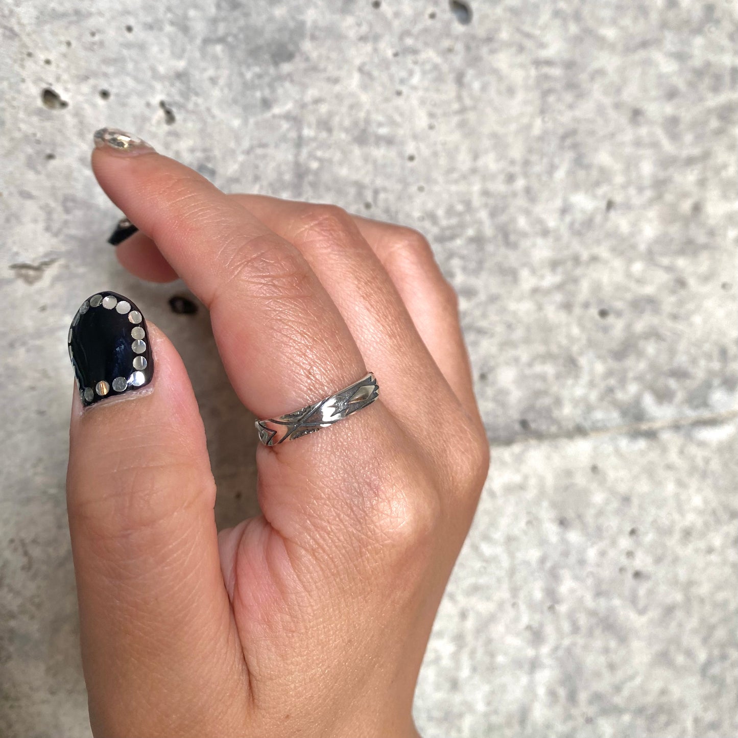 Silver925 plain ring 85