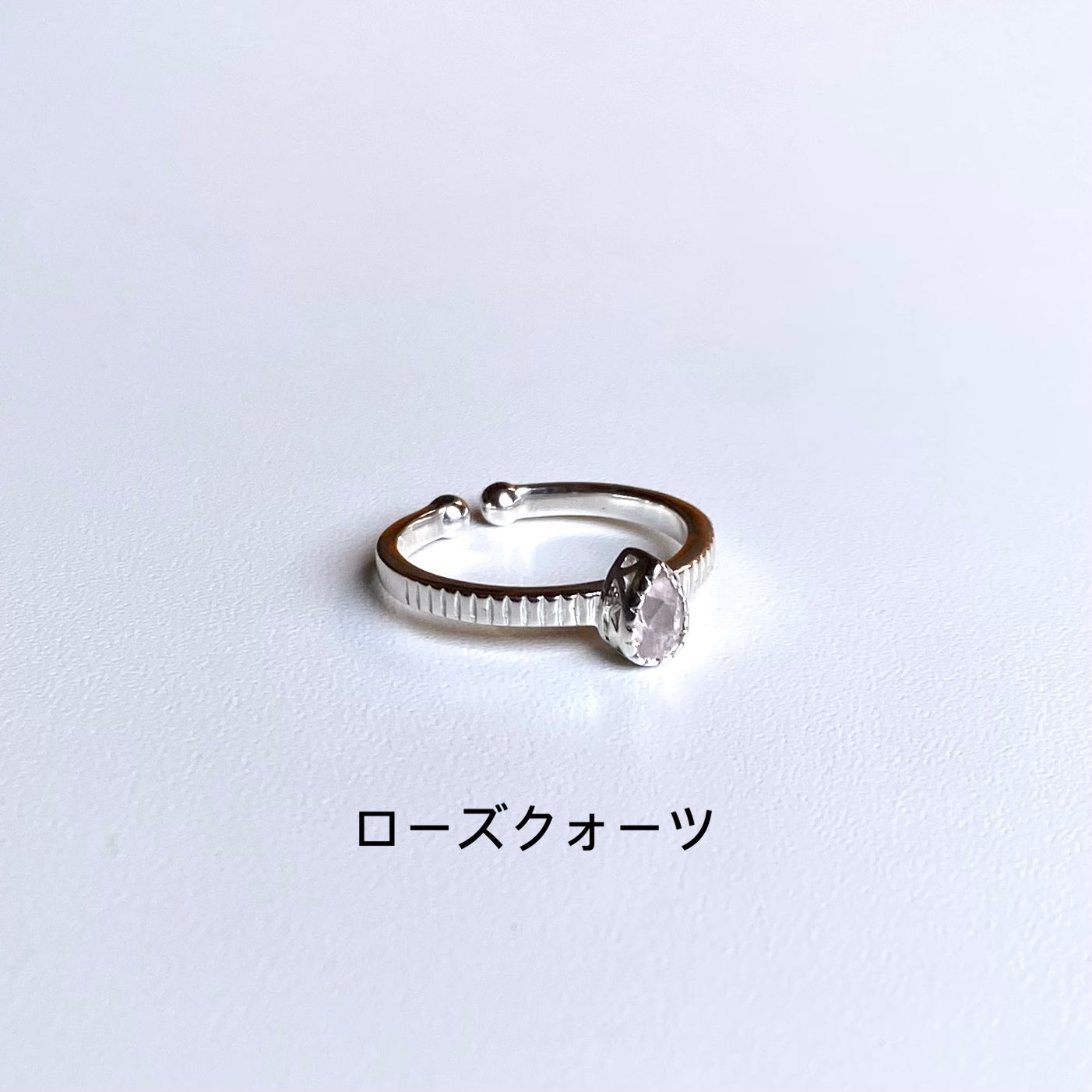 Silver925 petit ring〈drop〉