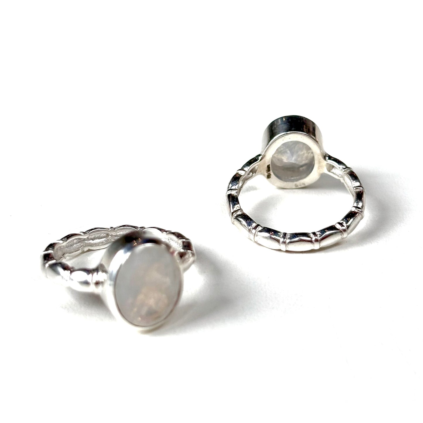 Rainbow Moonstone ring 1