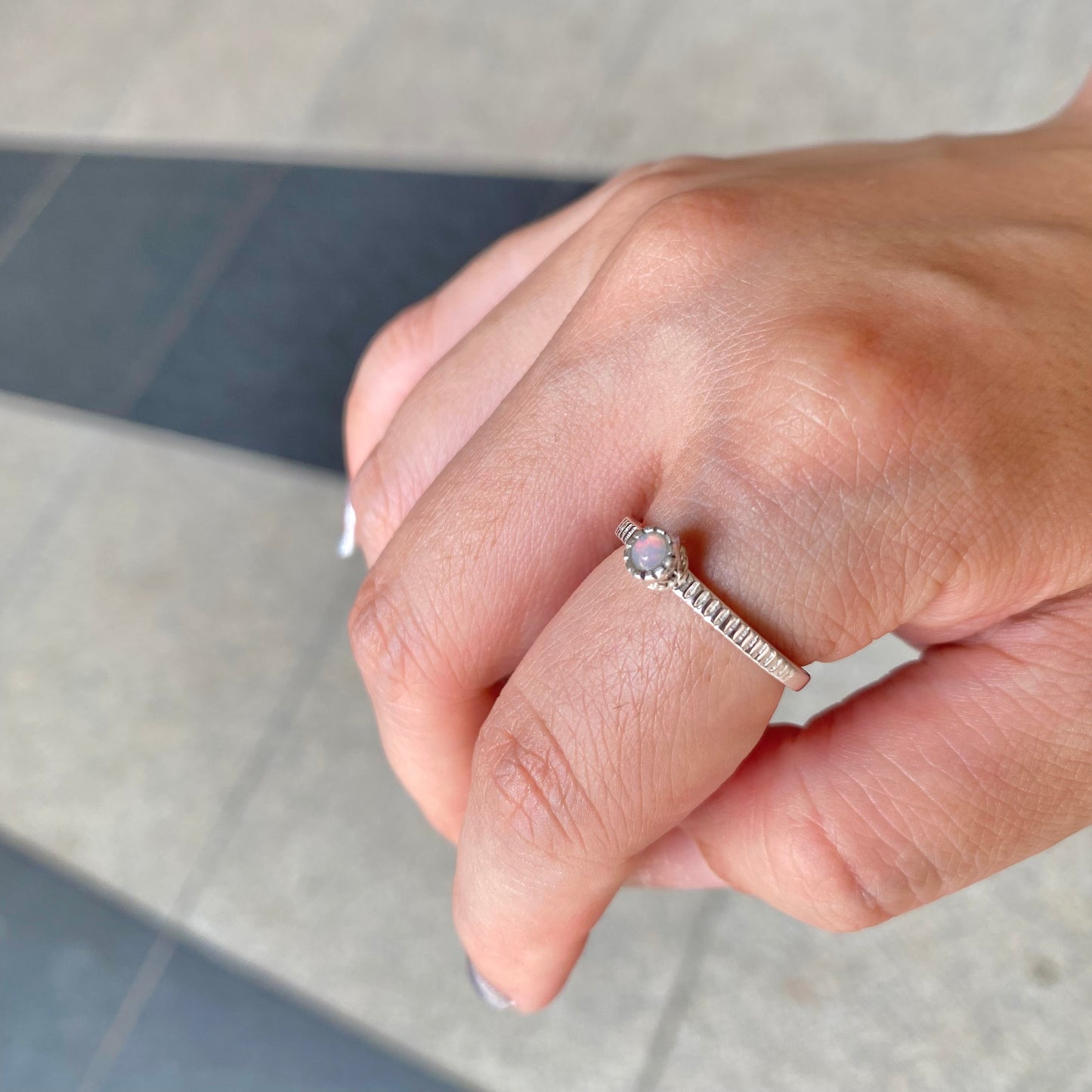 Silver 925petit ring 18