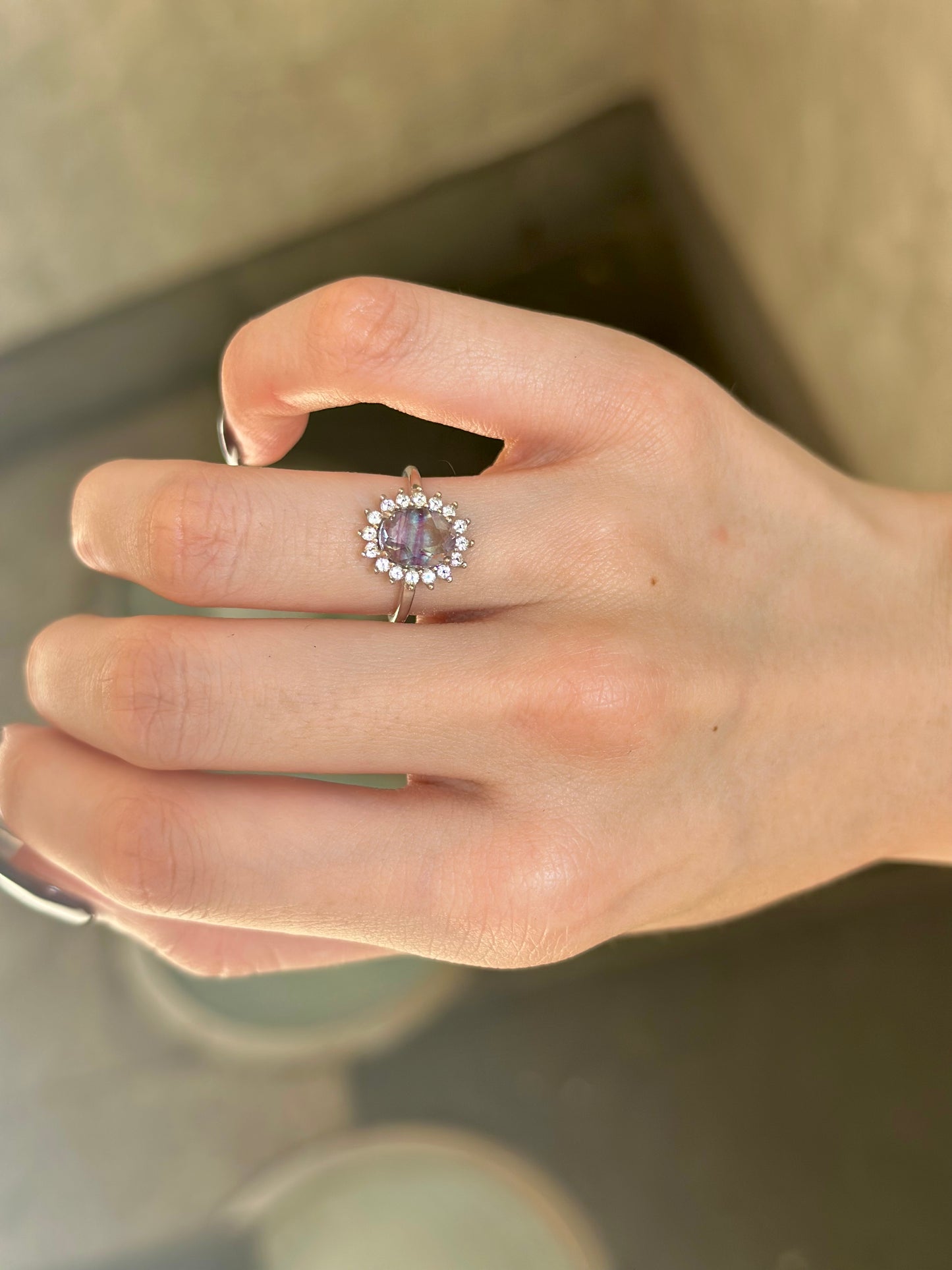 【poco】Fluorite ring
