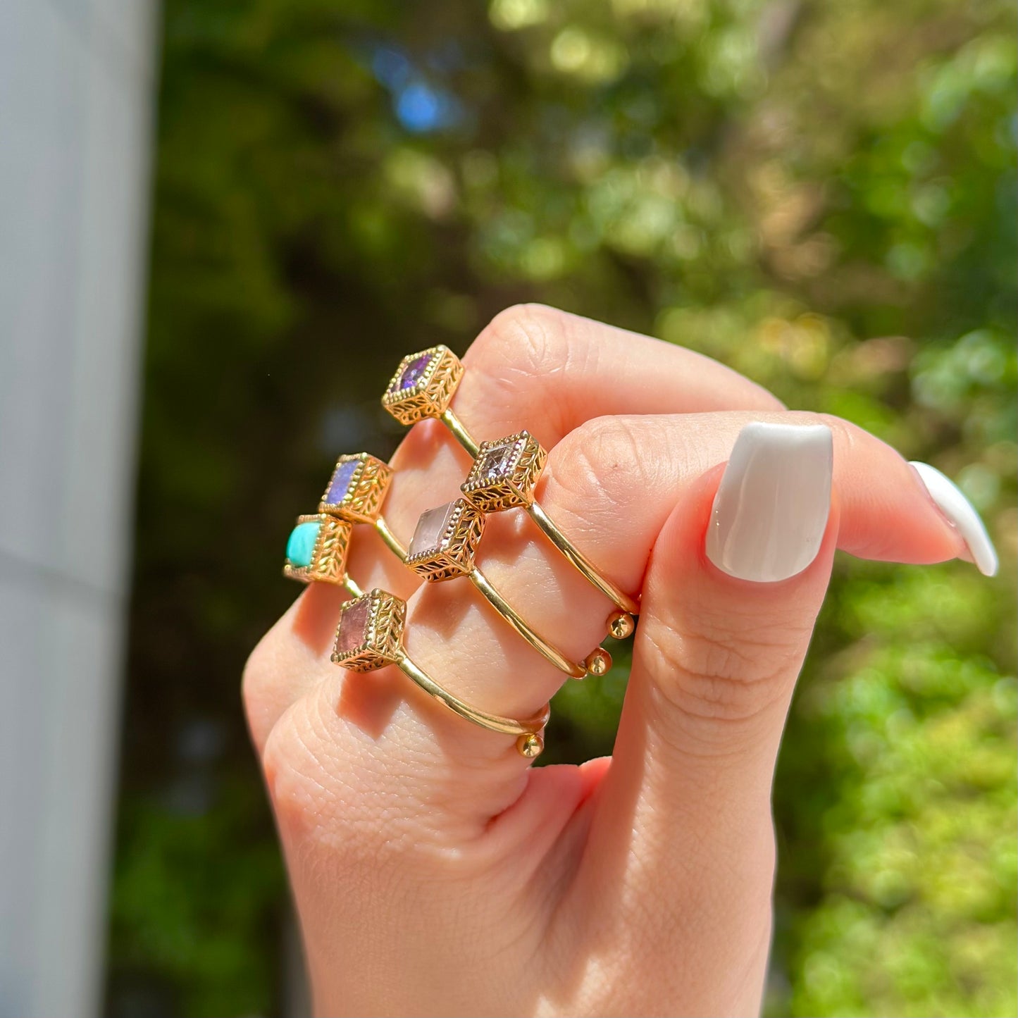 Brass petit ring 8