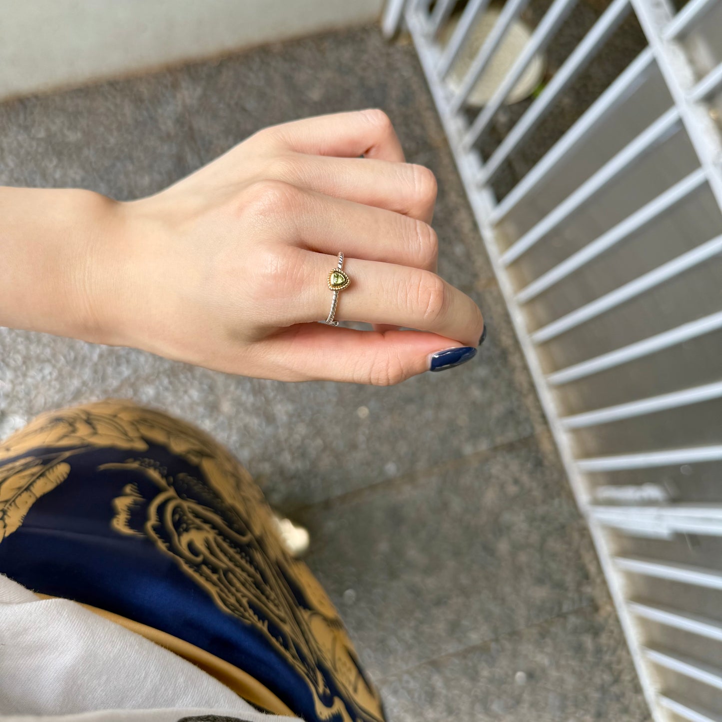 Silver925×Brass petit ring 1