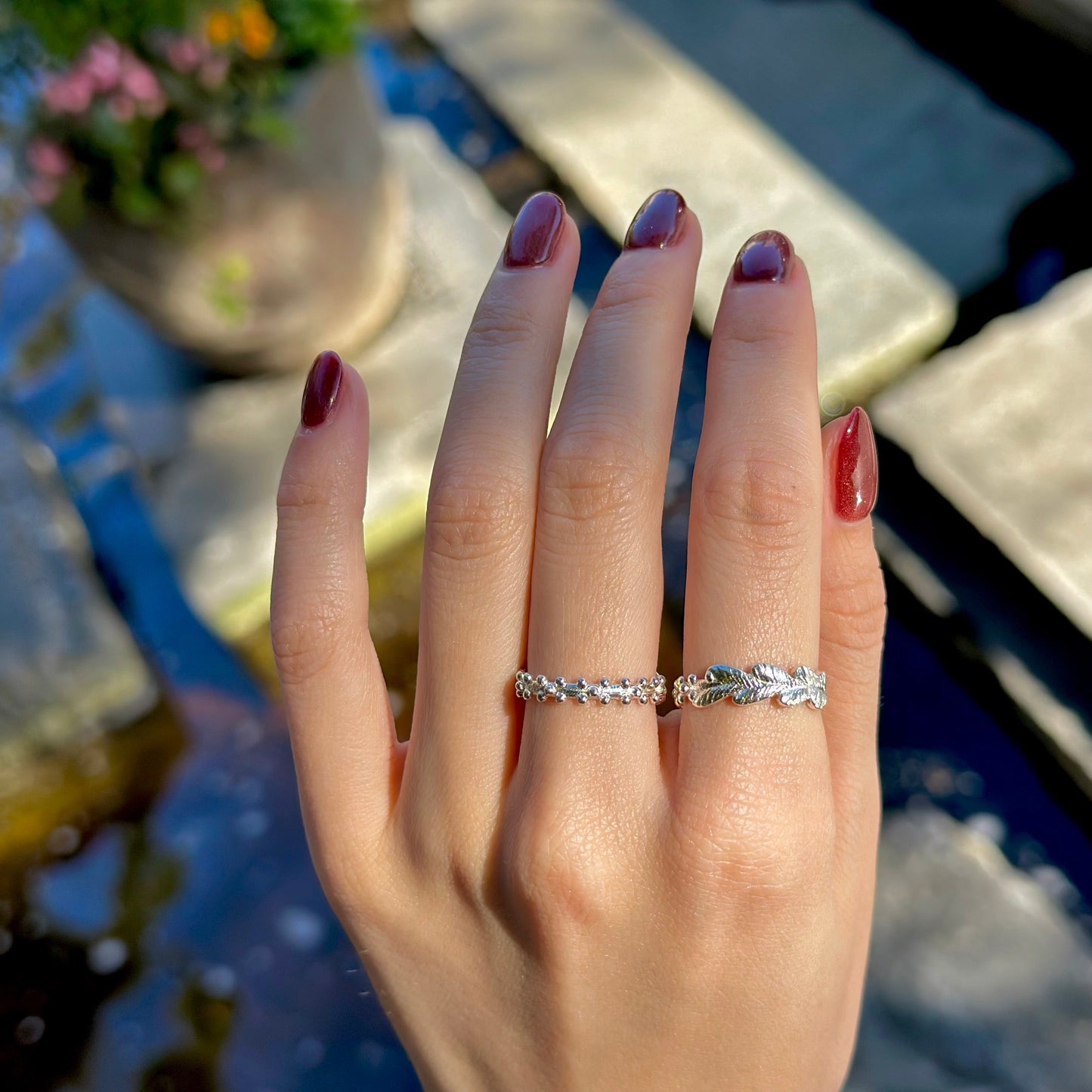 Silver925 plain ring 17