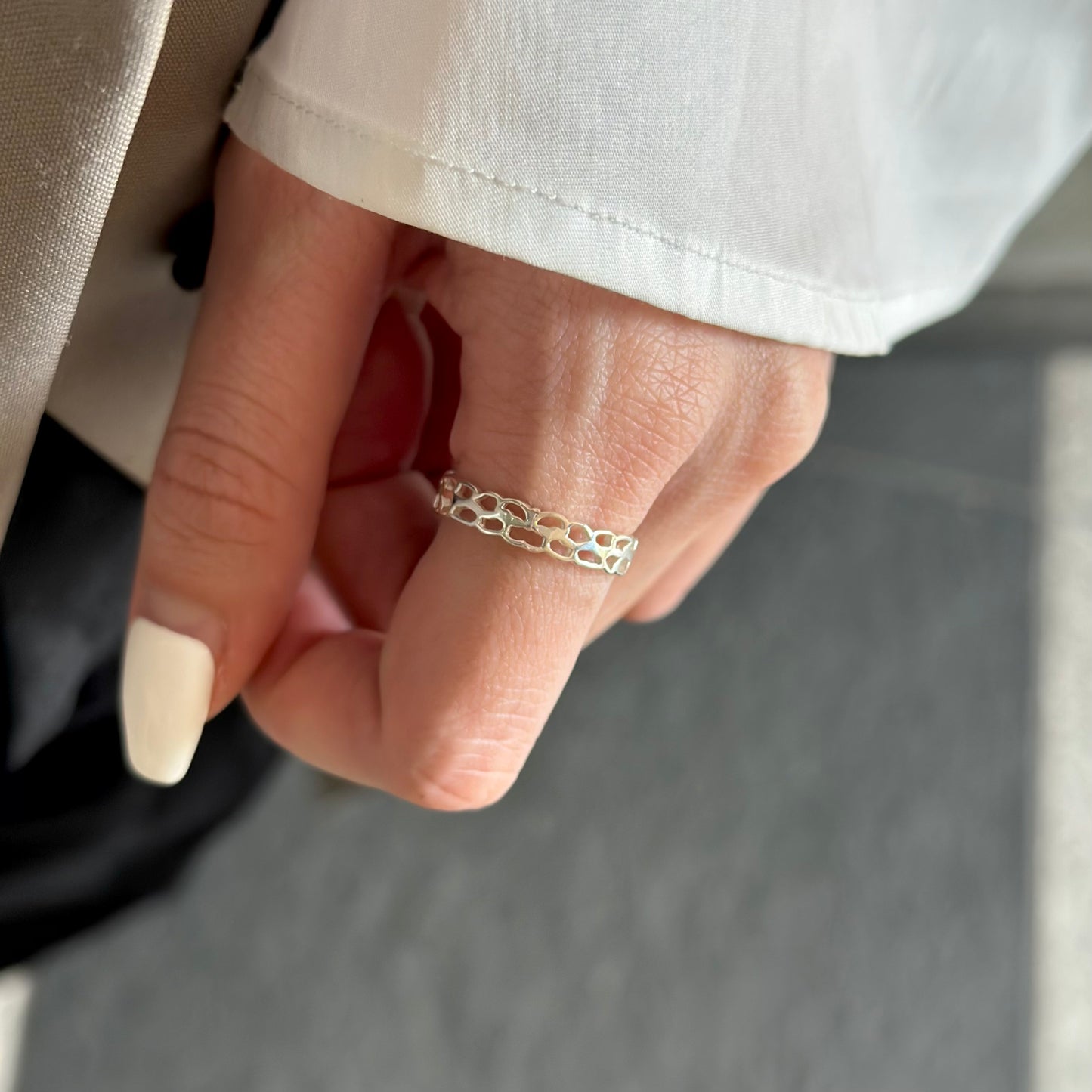 Silver925 plain ring 83