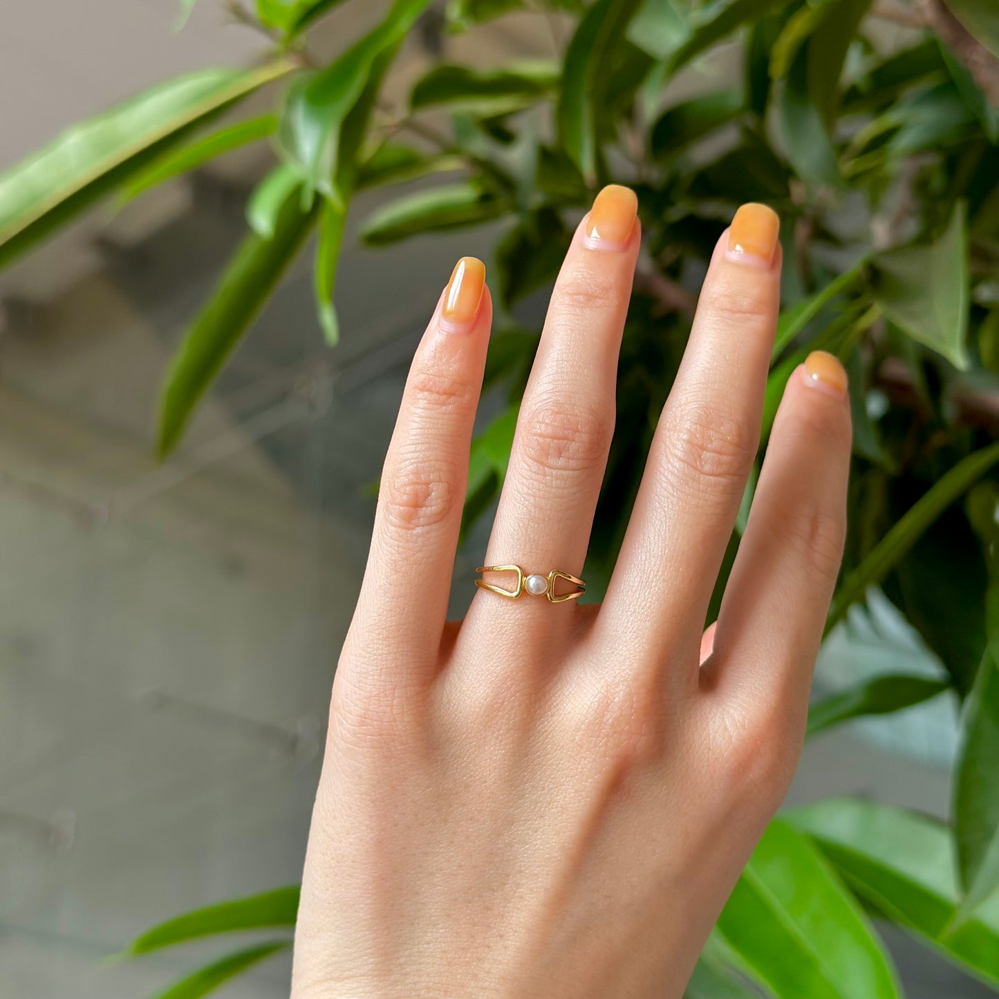 Brass design ring 6