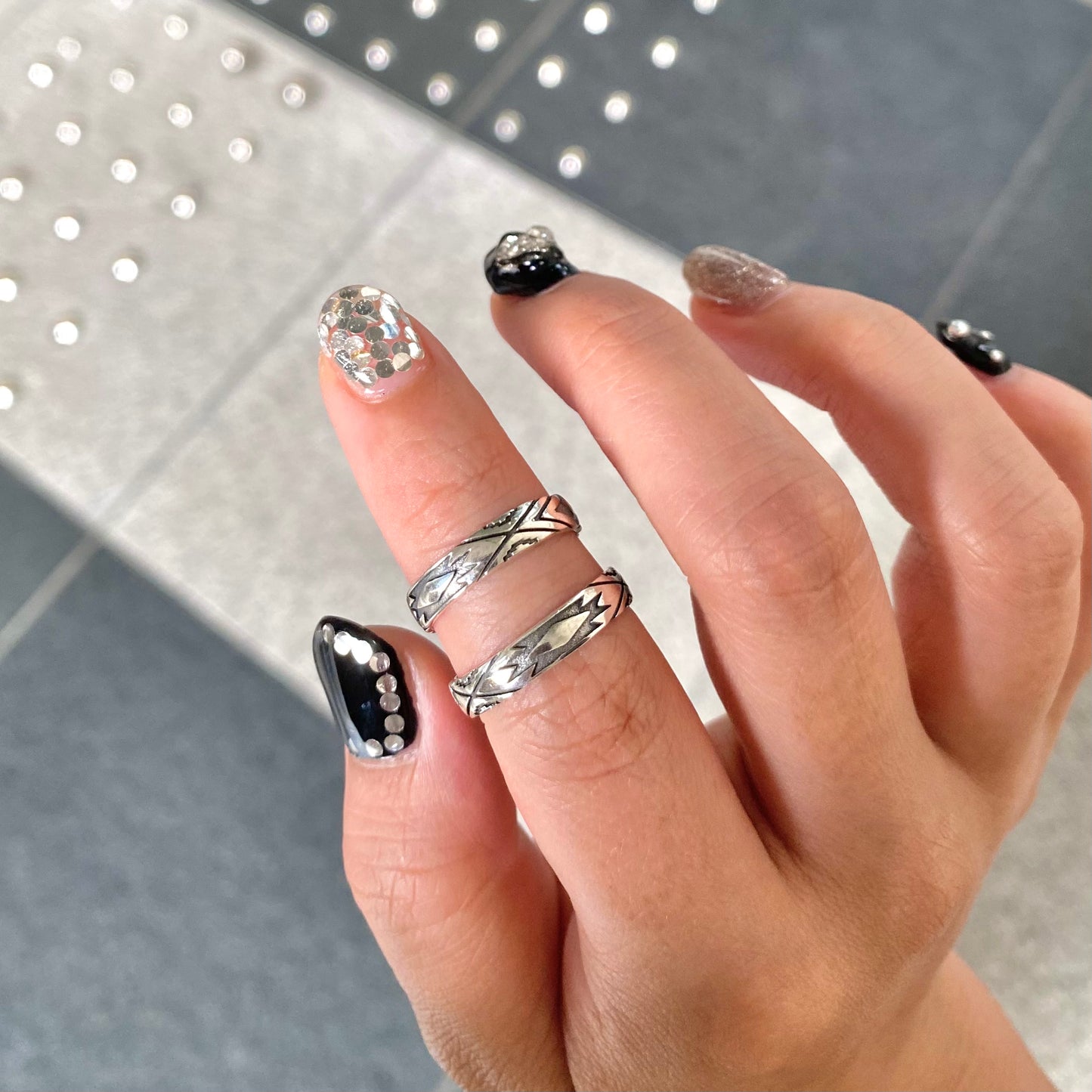 Silver925 plain ring 85