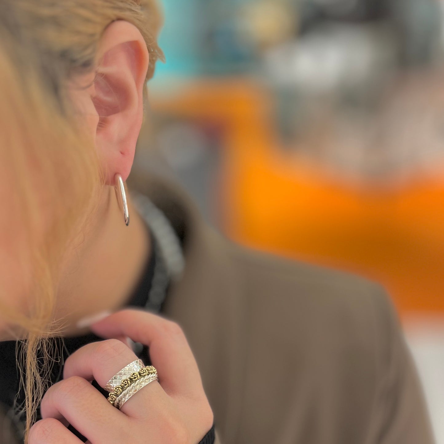 Silver925 Hoop pierce