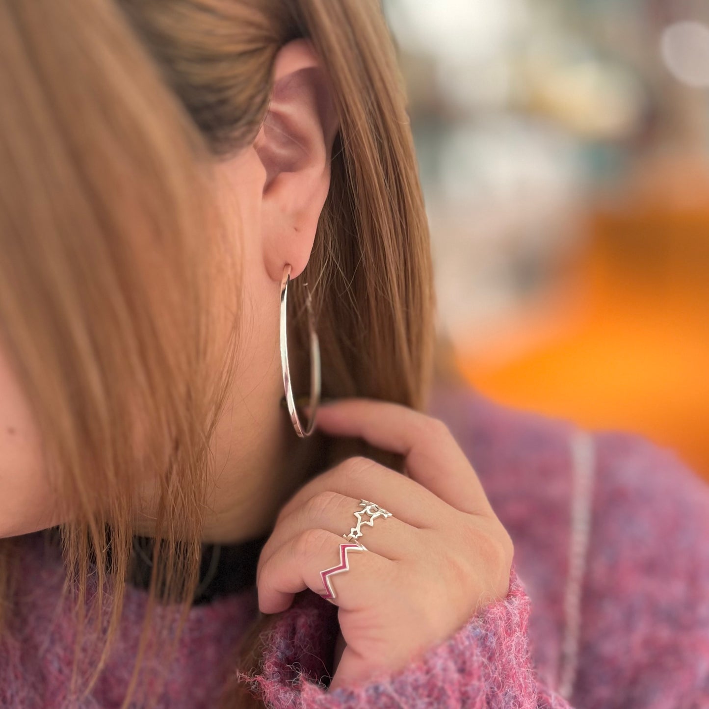 Silver925 hoop pierce 1
