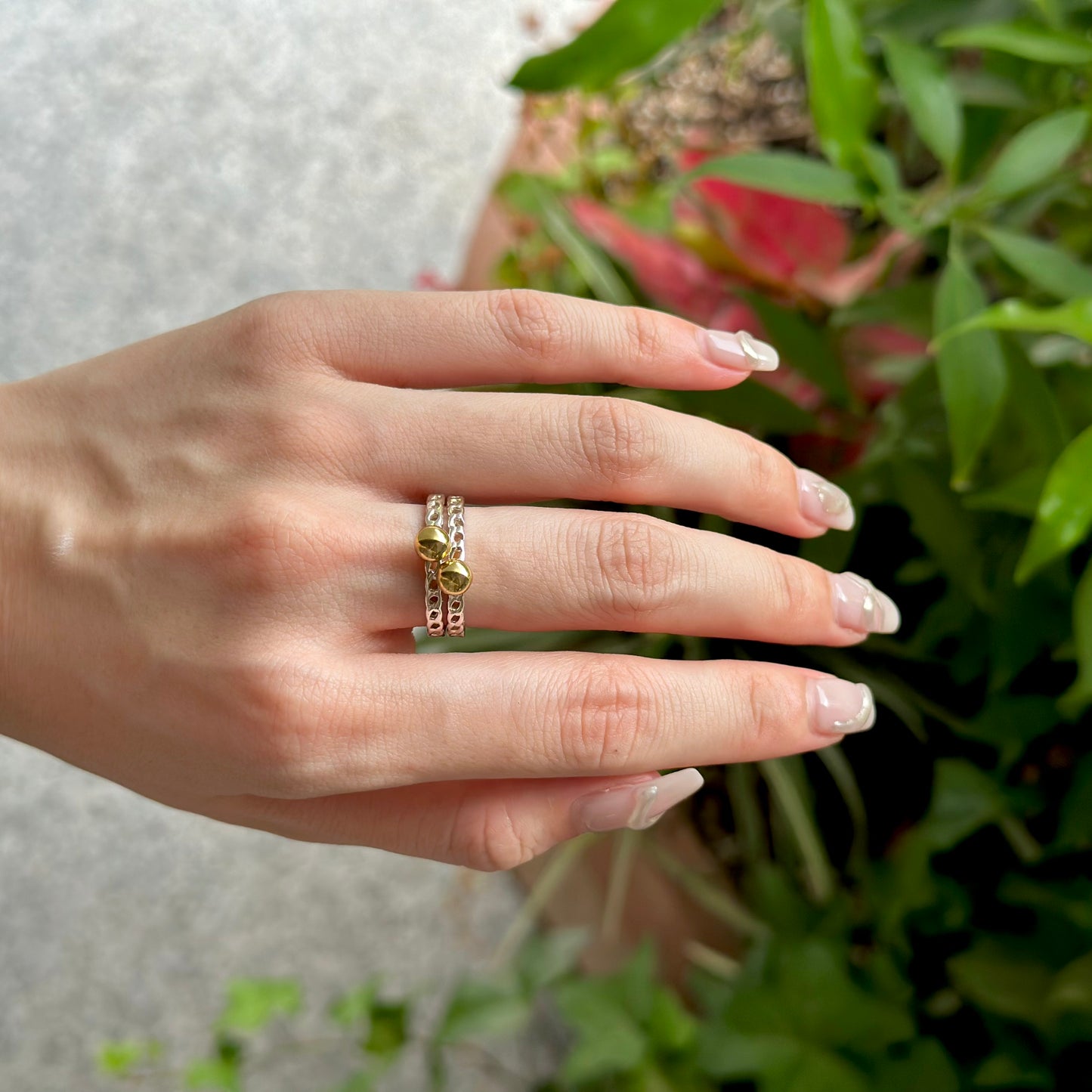 Silver925×Brass plain ring 5