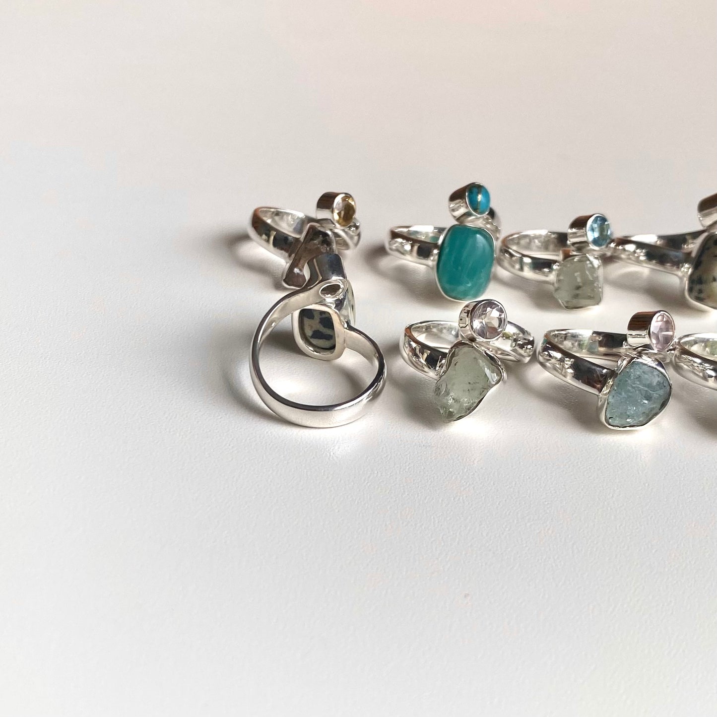 Silver925 2stone ring 15