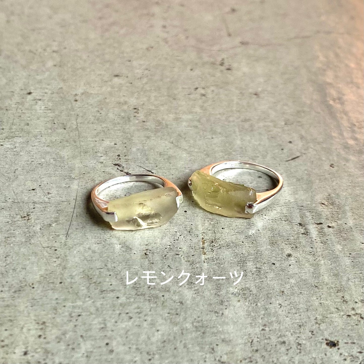 Silver925 roughcut ring 1