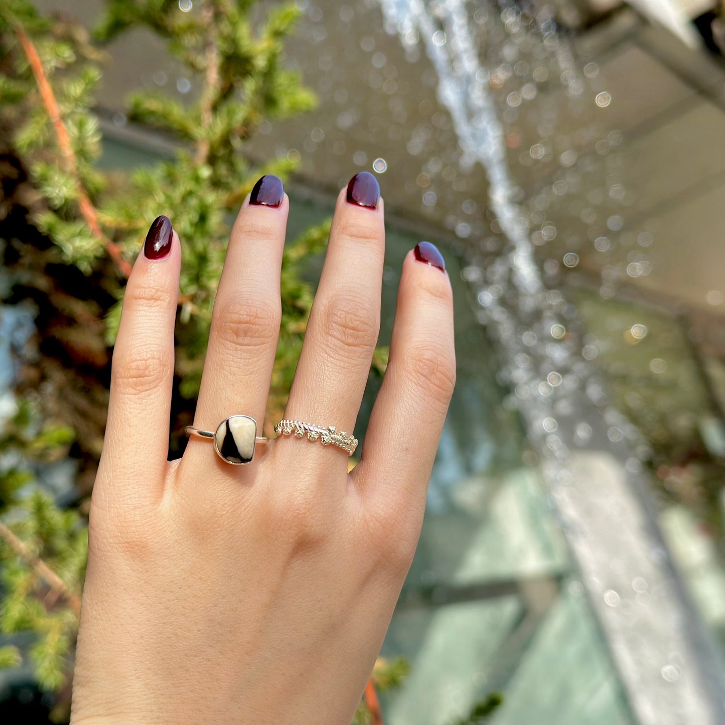 Silver925 1stone ring 24