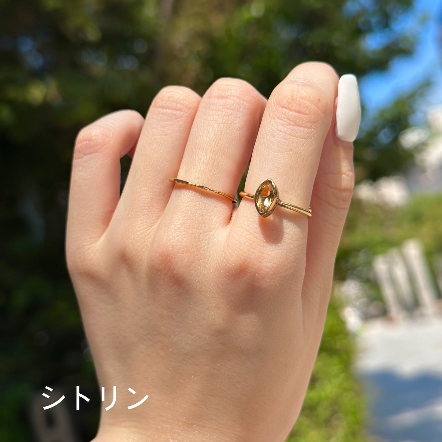 Brass petit ring 7