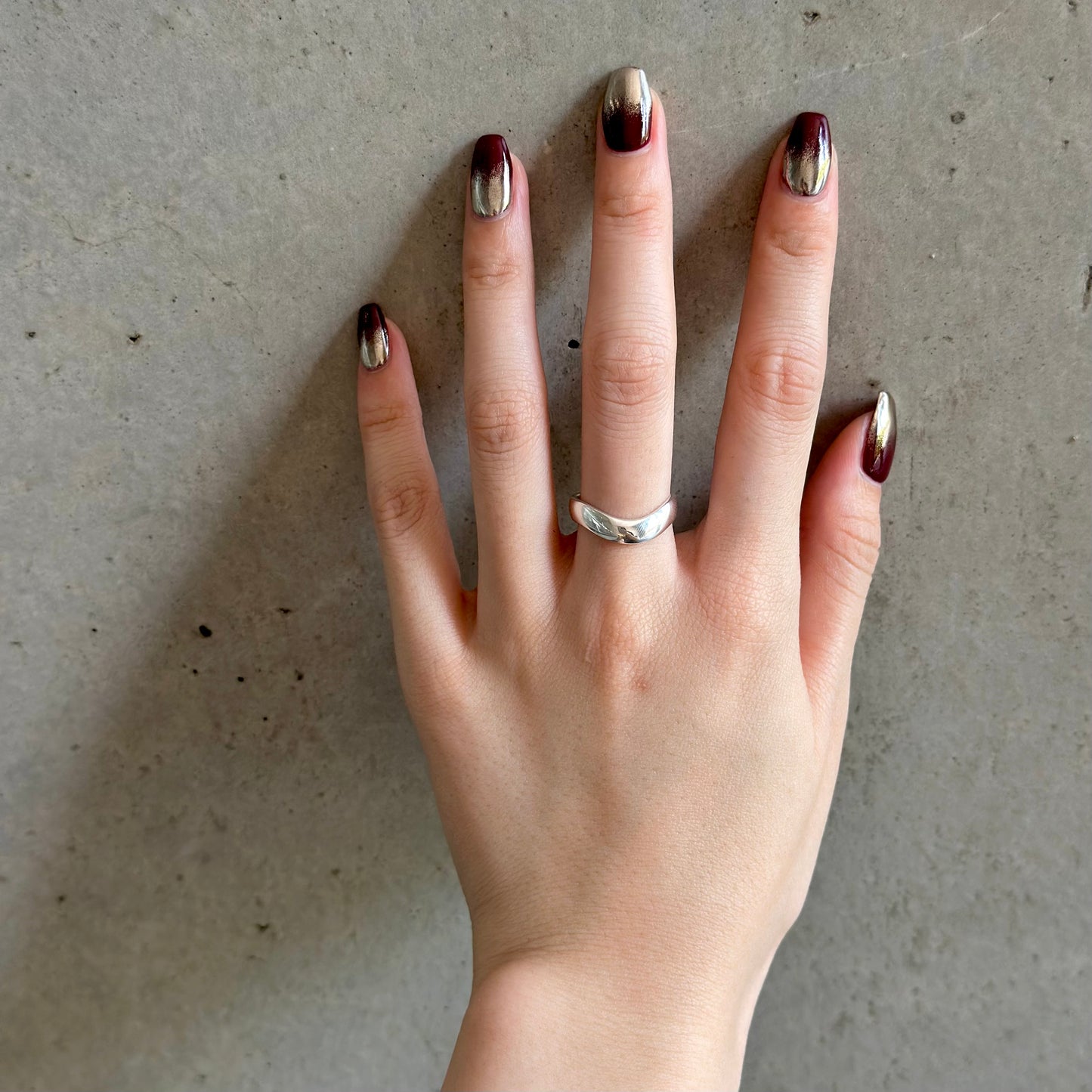 Silver925 plain ring 82