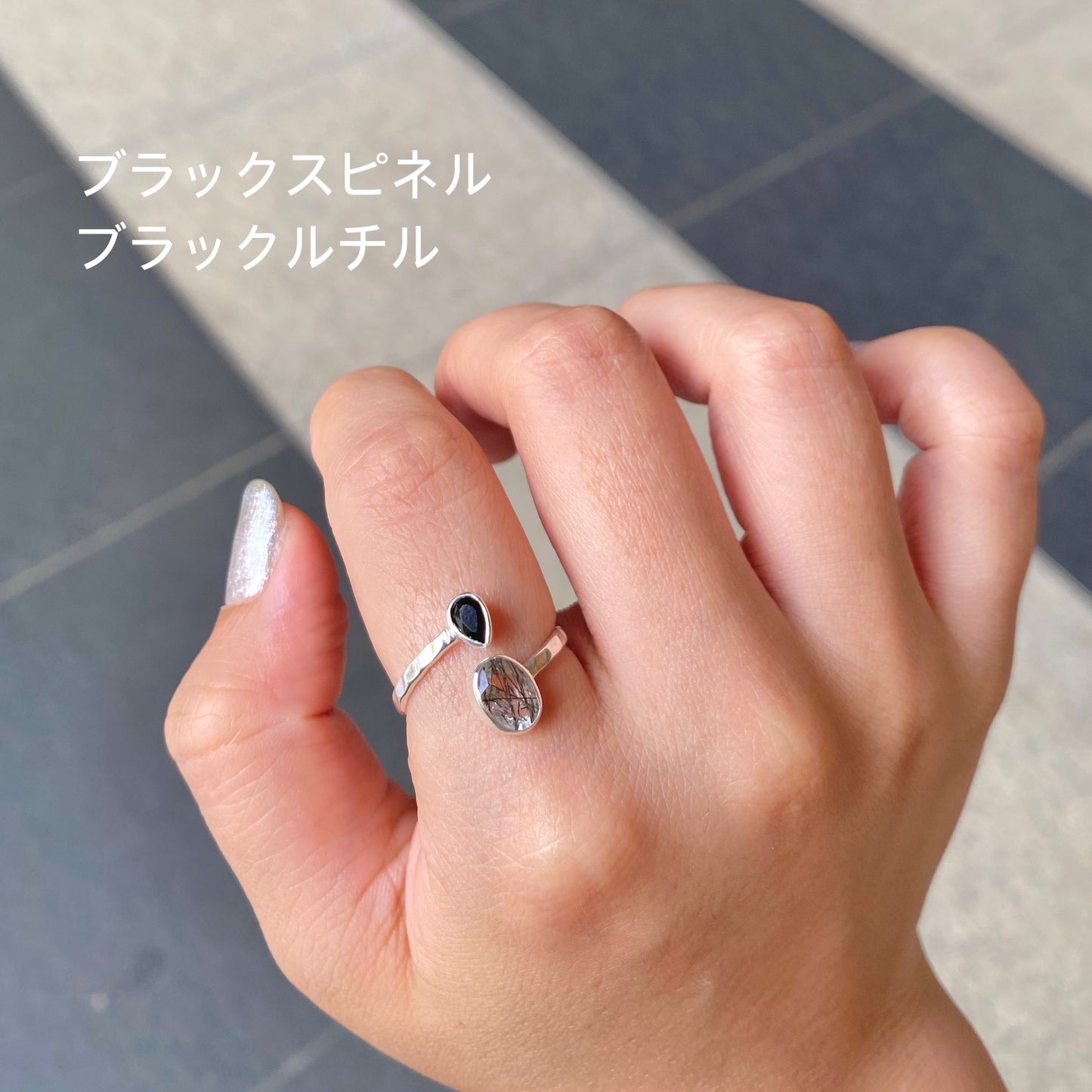 Silver925 2stone ring 11