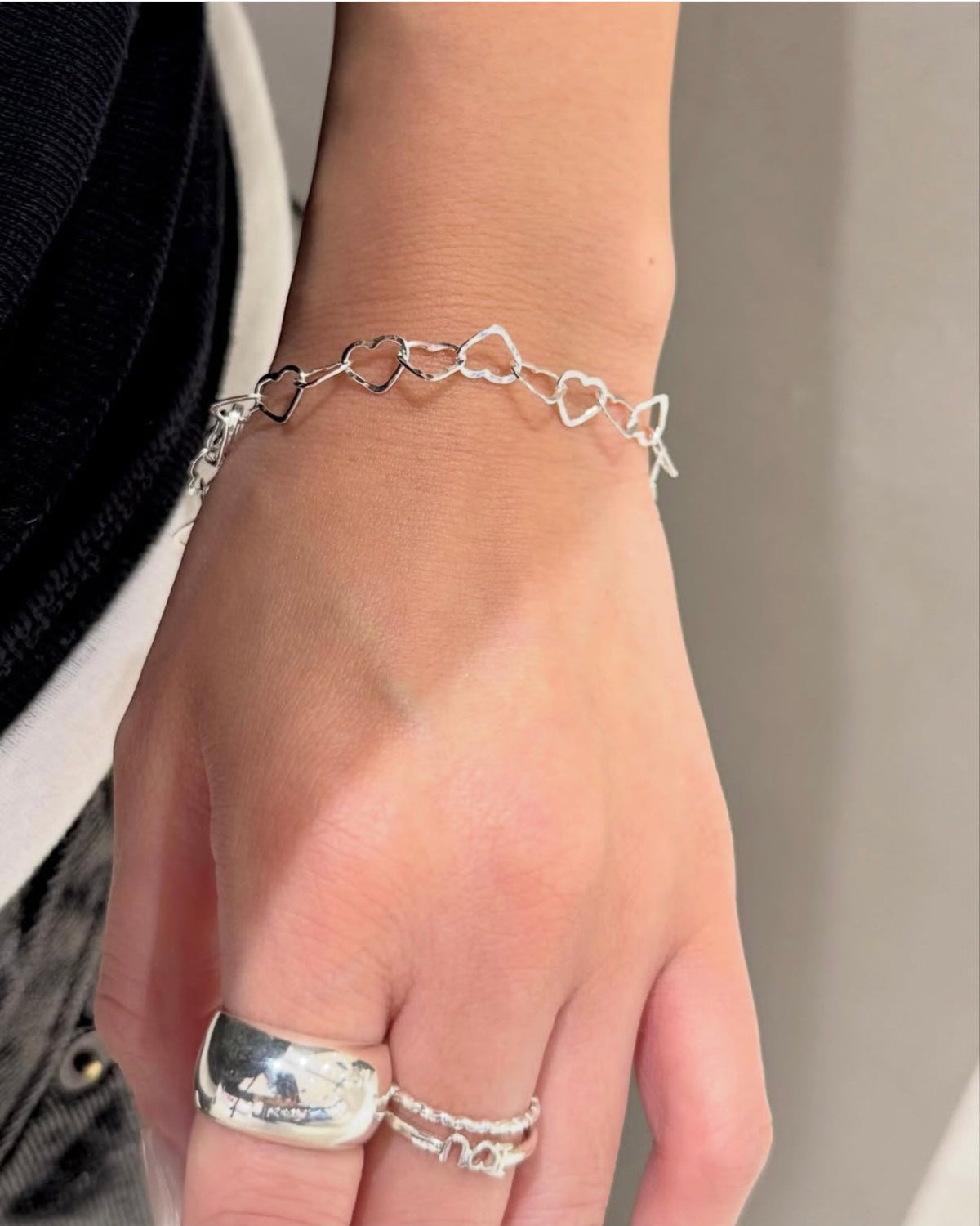 Silver925 chain bracelet《Heart》