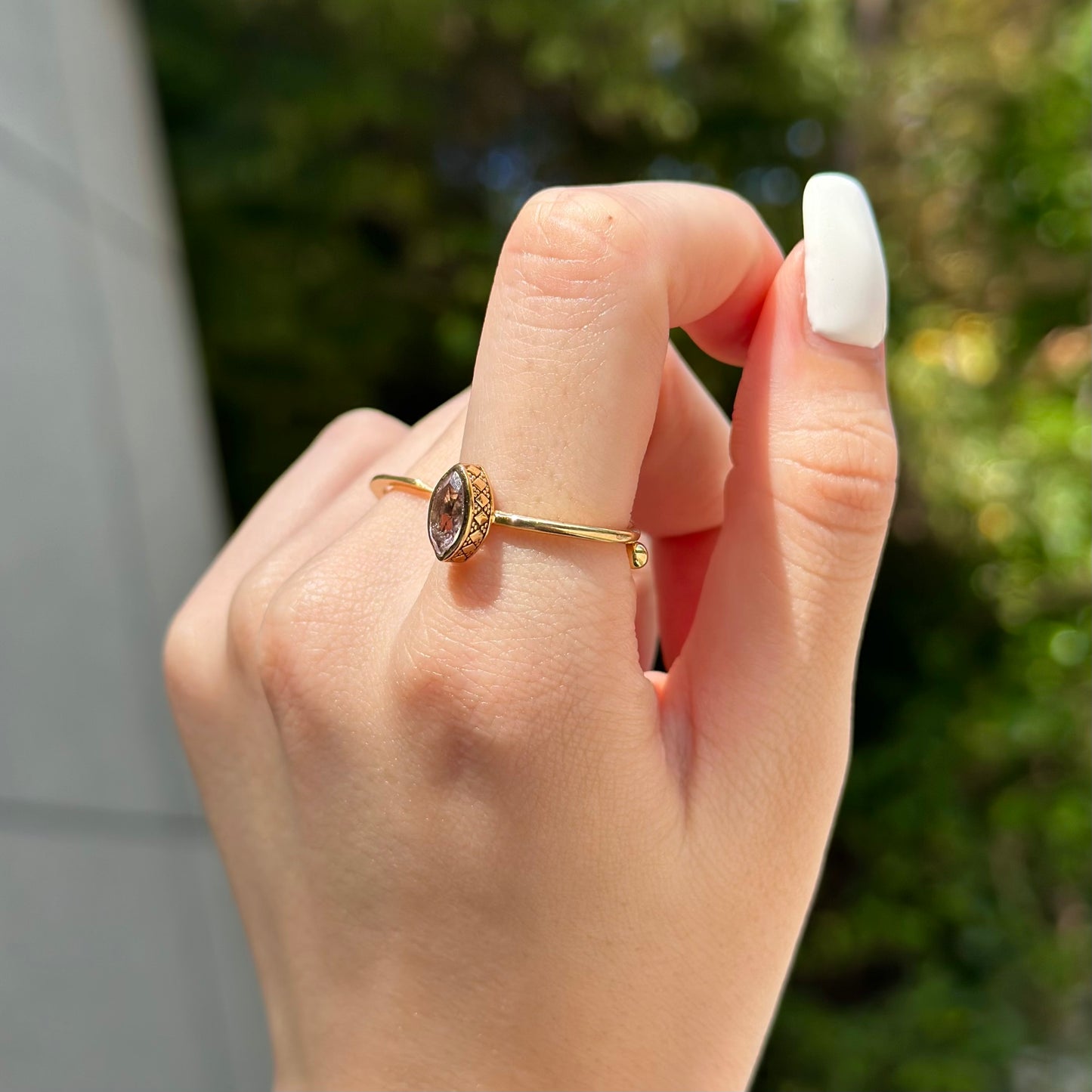 Brass petit ring 7