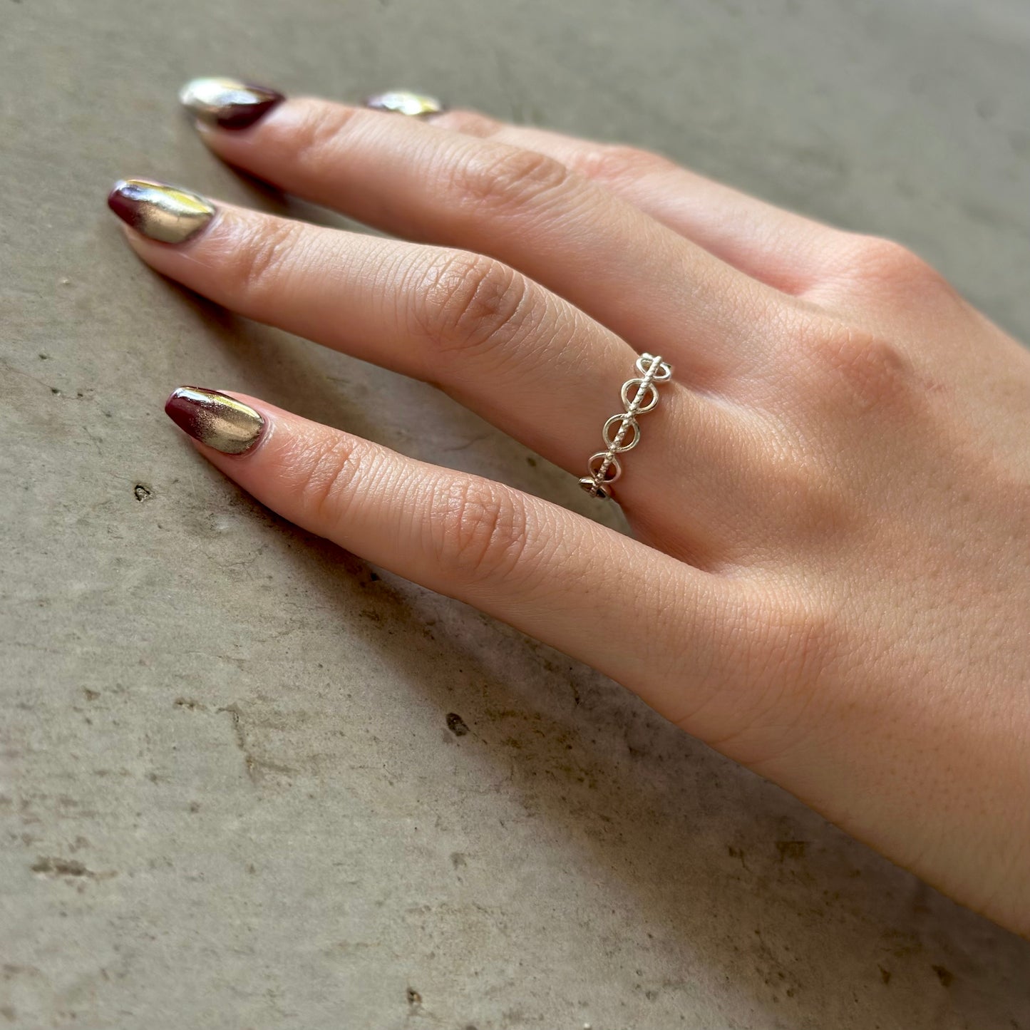 Silver925 plain ring 78