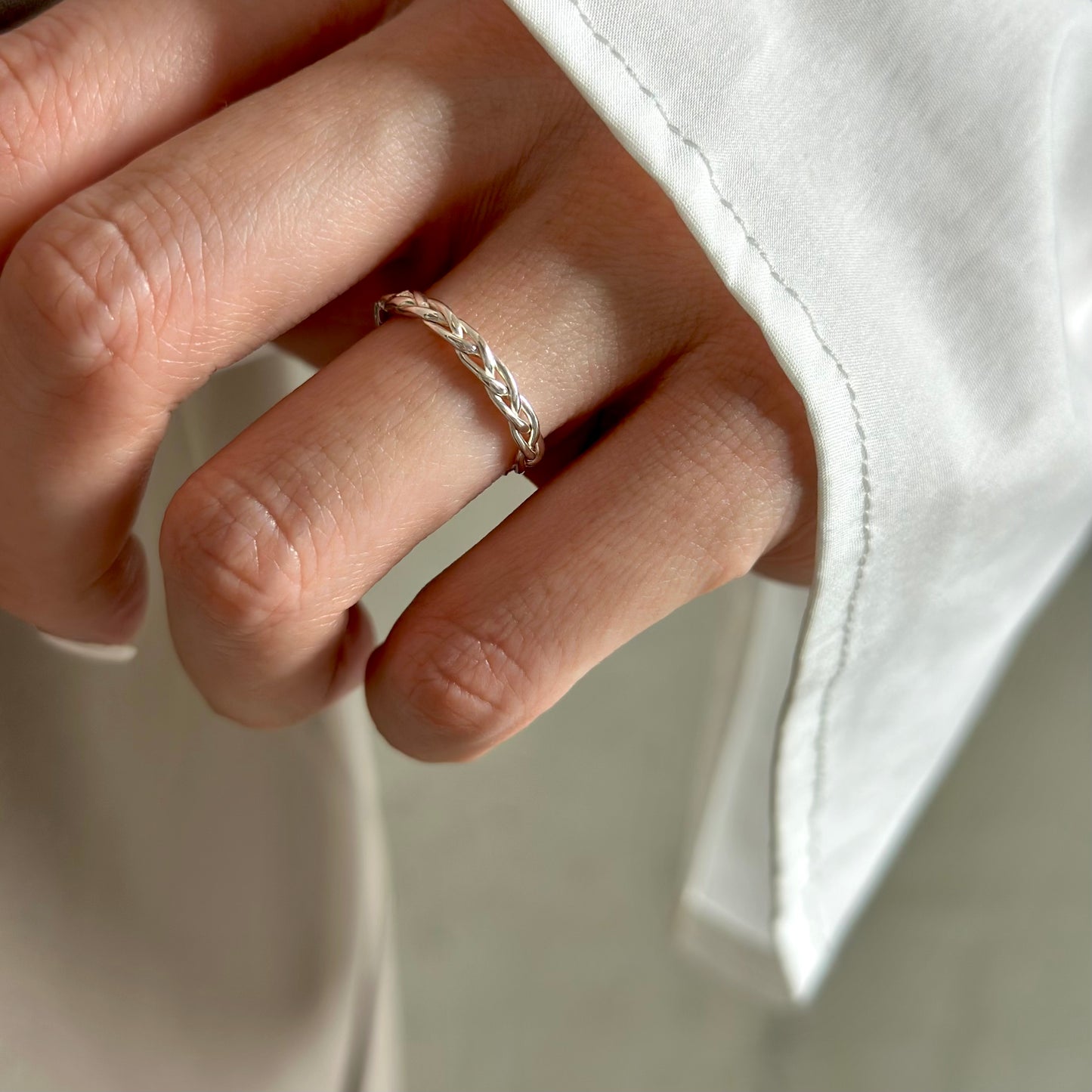 Silver925 plain ring 83