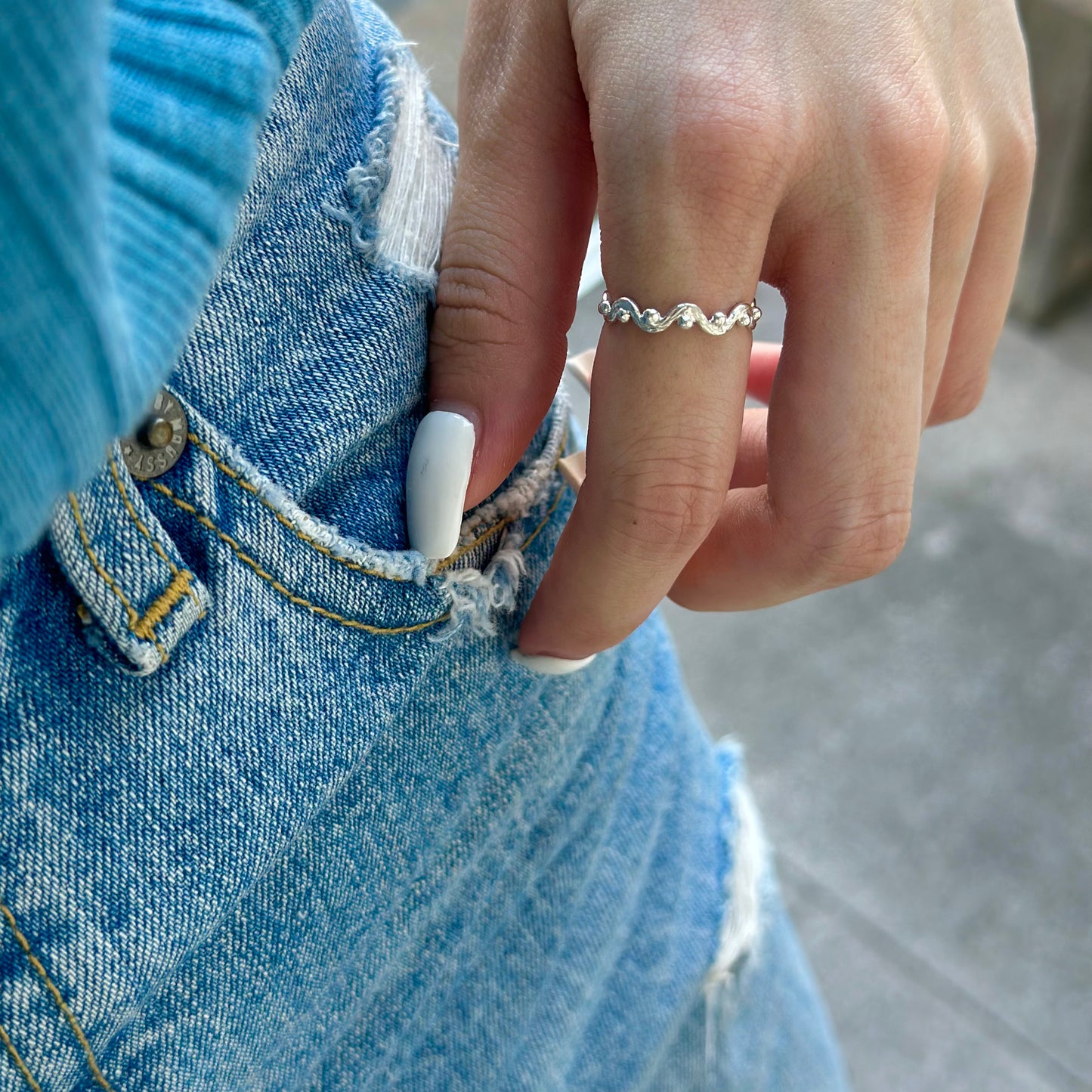 Silver925 plain ring 56