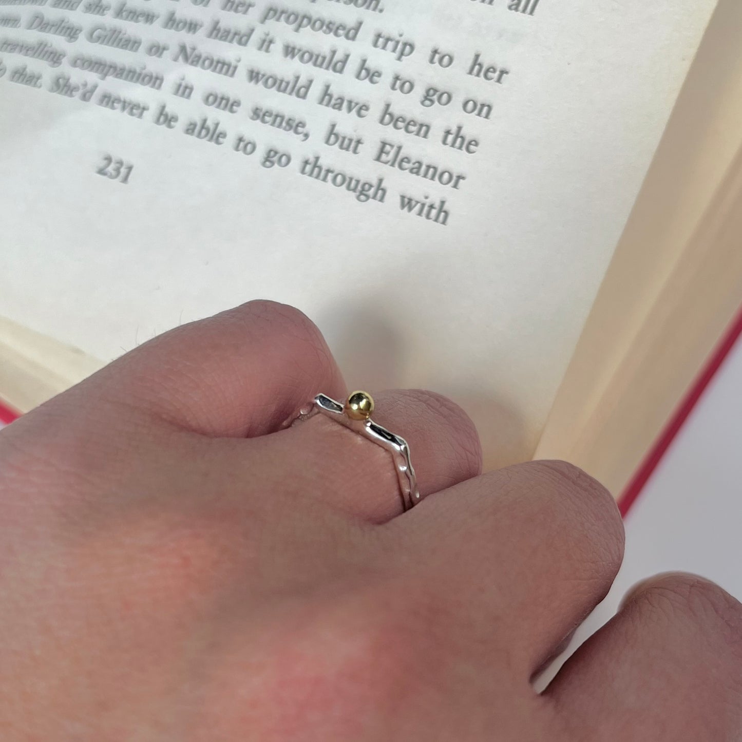 Silver925×Brass plain ring 12