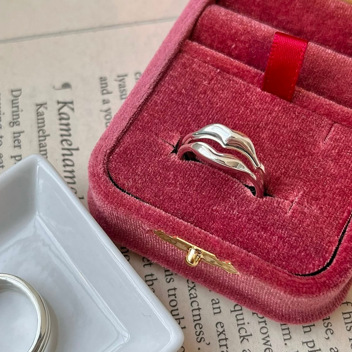 Silver925 plain ring 〈Lip〉2