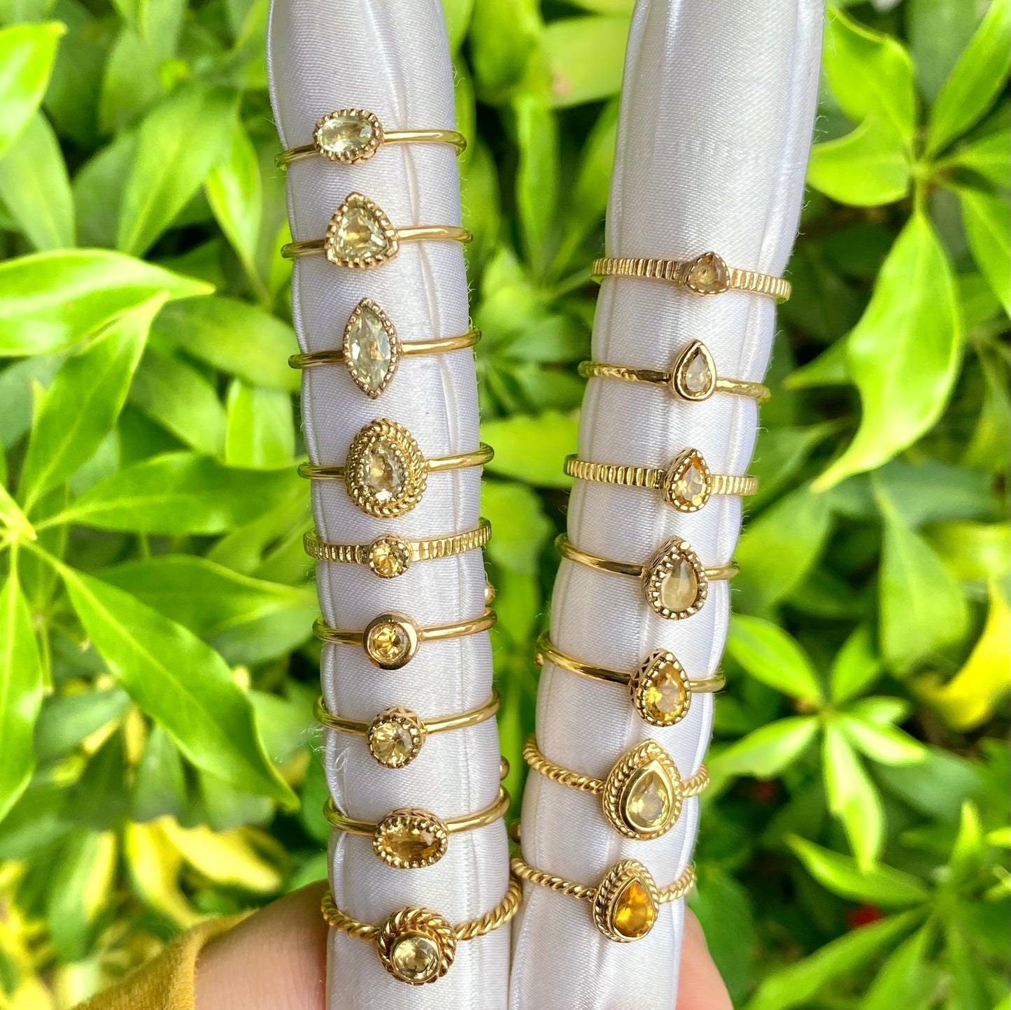 Brass petit ring〈yellow〉