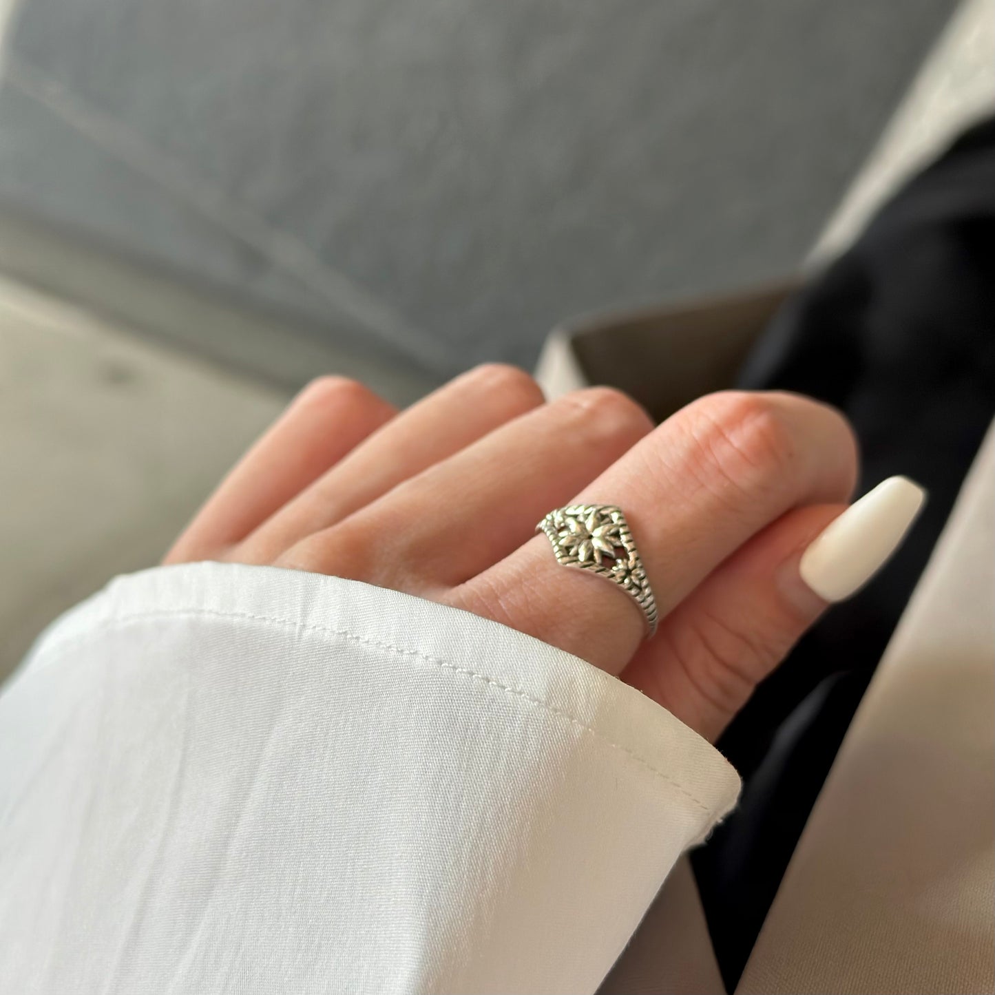 Silver925 plain ring 83