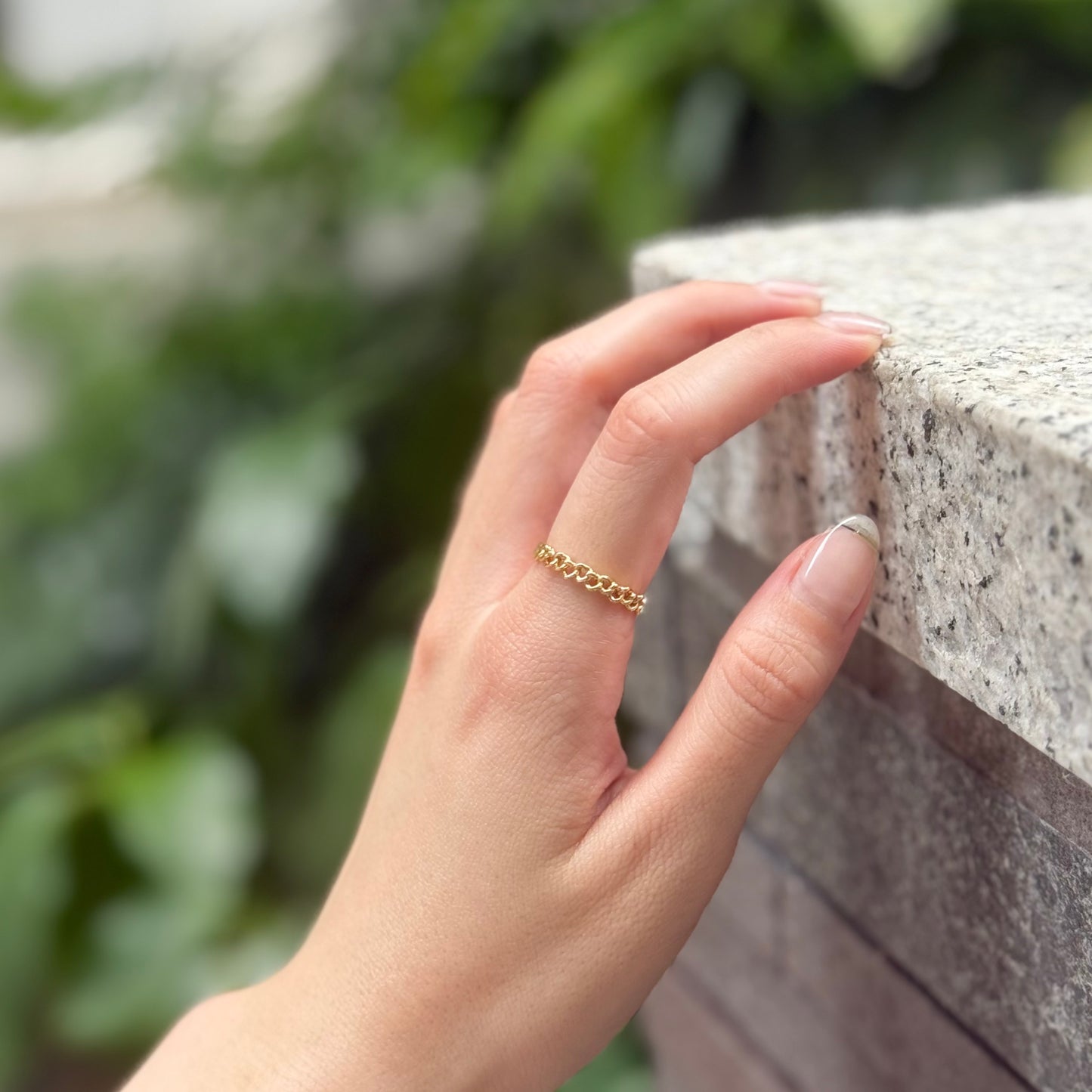 Brass Heart plain ring 9