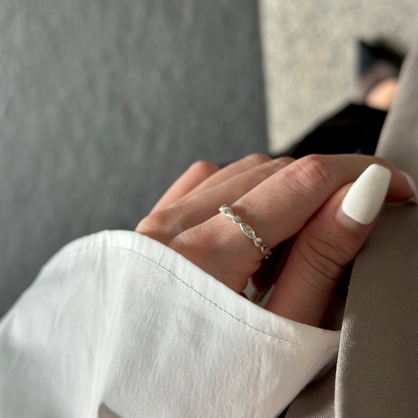 Silver925 plain ring 83