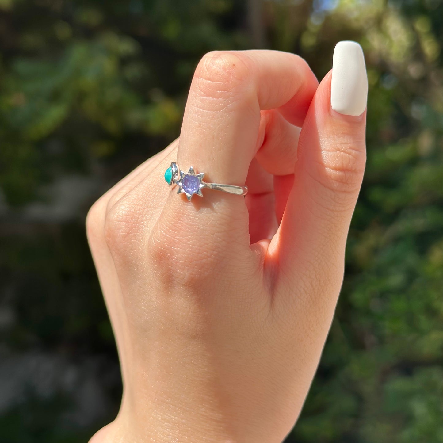 Silver925 2stone ring 5