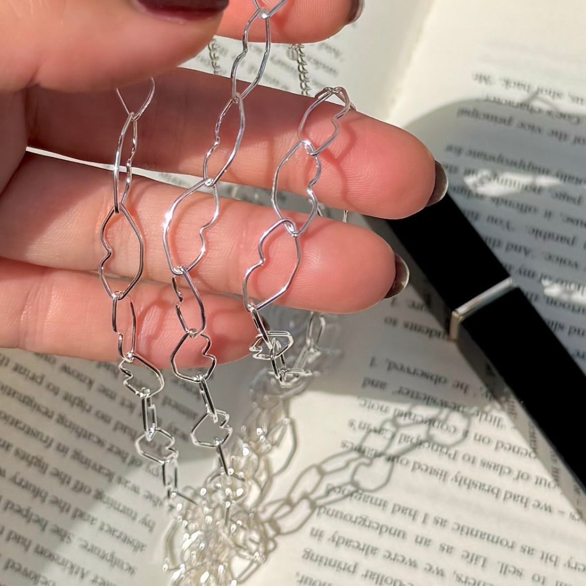 Italian chain necklace〈Lip〉1