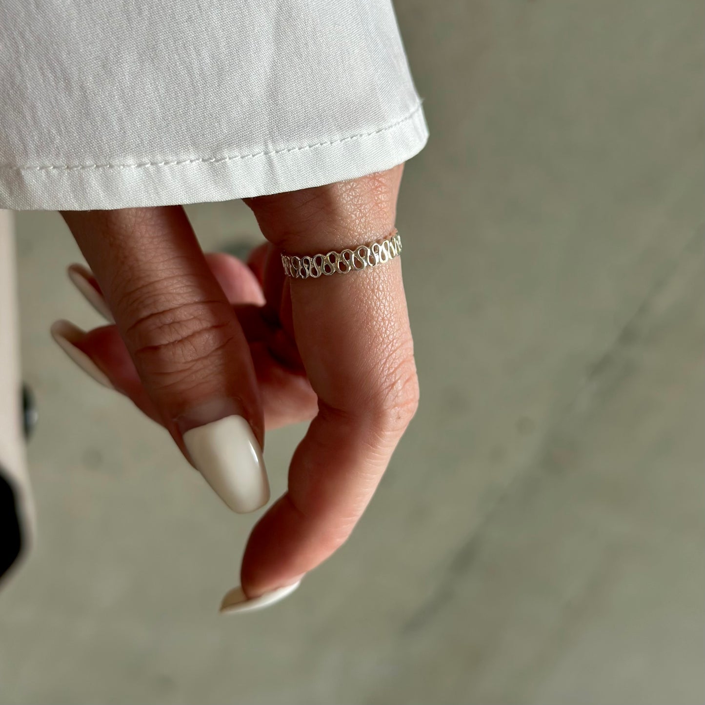 Silver925 plain ring 83