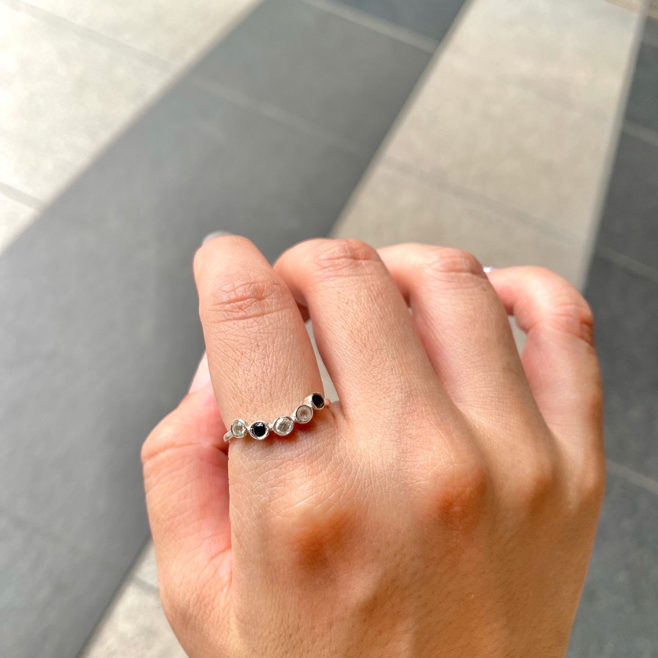 Silver925 5stone ring
