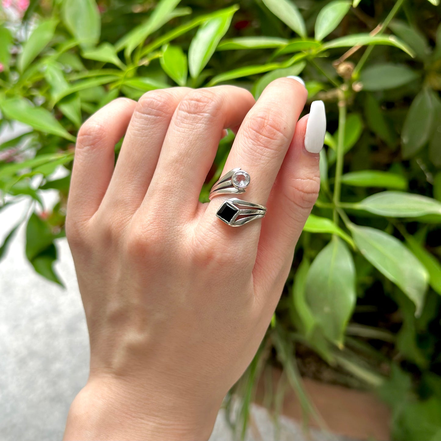 Silver925 2stone ring 13