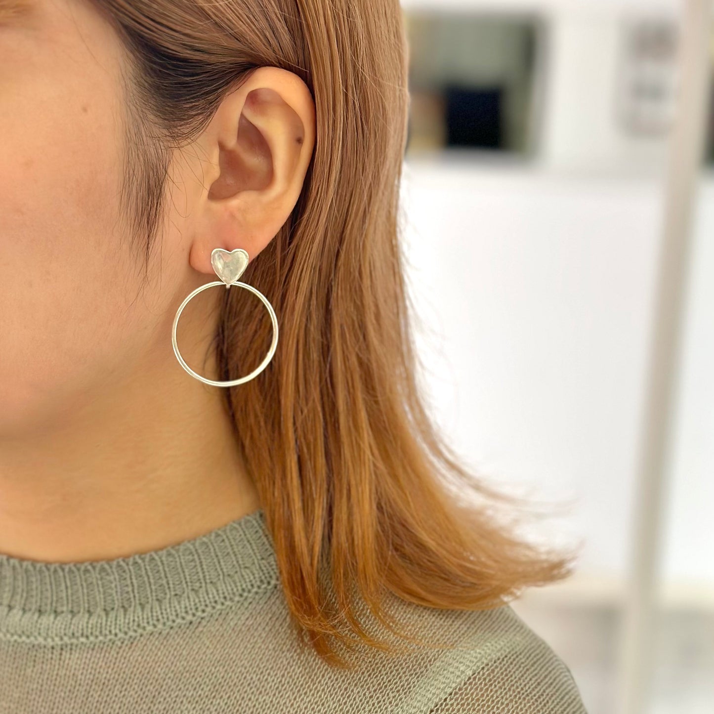 Silver925 plain pierce 4