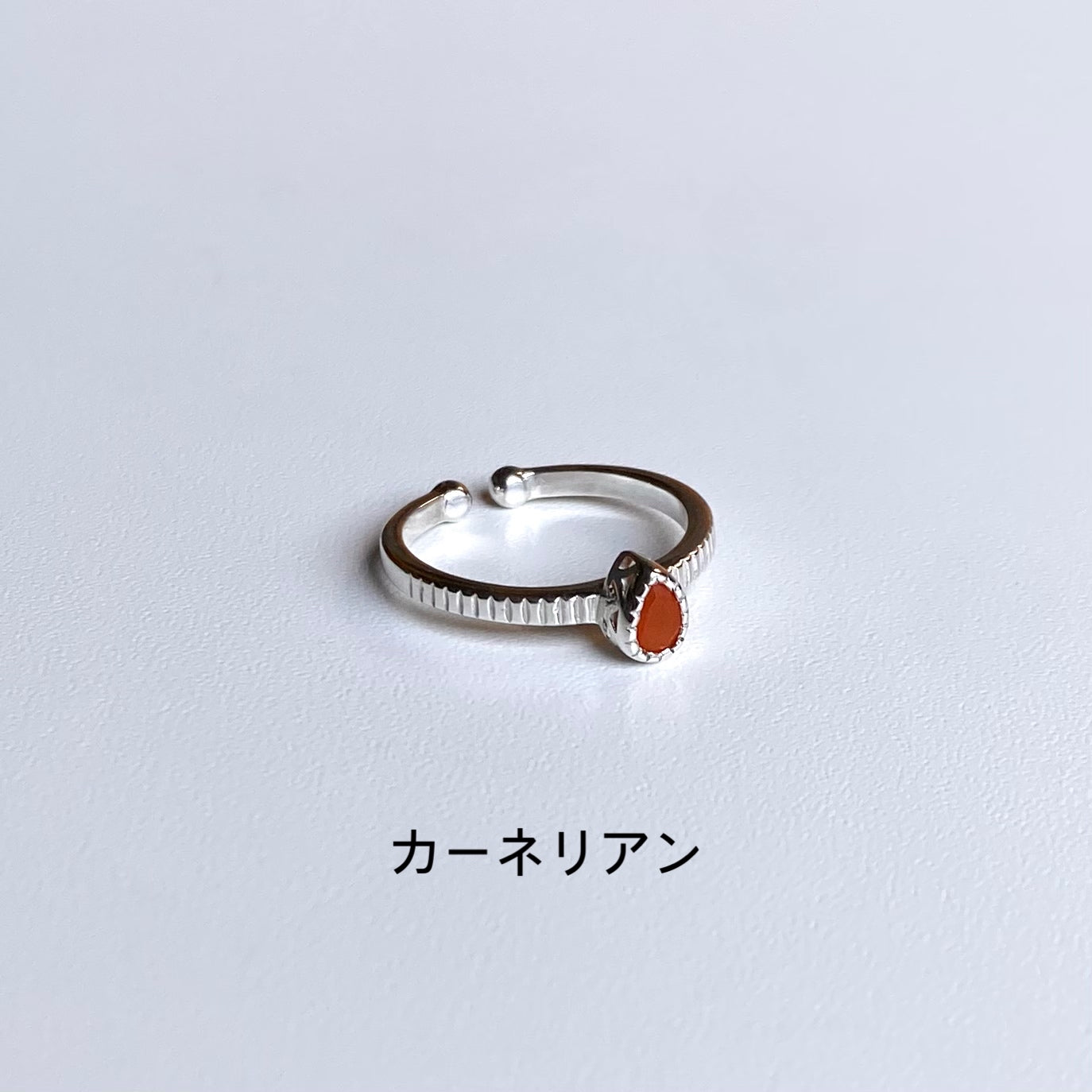 Silver925 petit ring〈drop〉